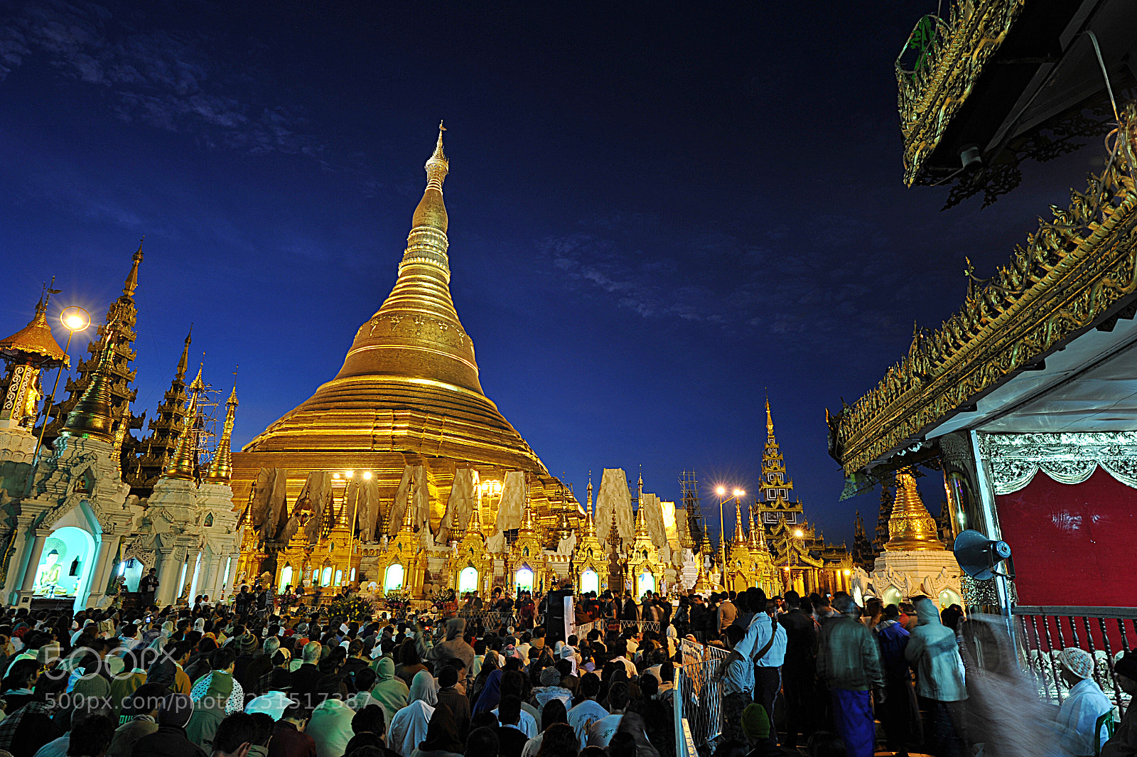 Nikon D700 sample photo. Pagoda  shwedagon in burma photography