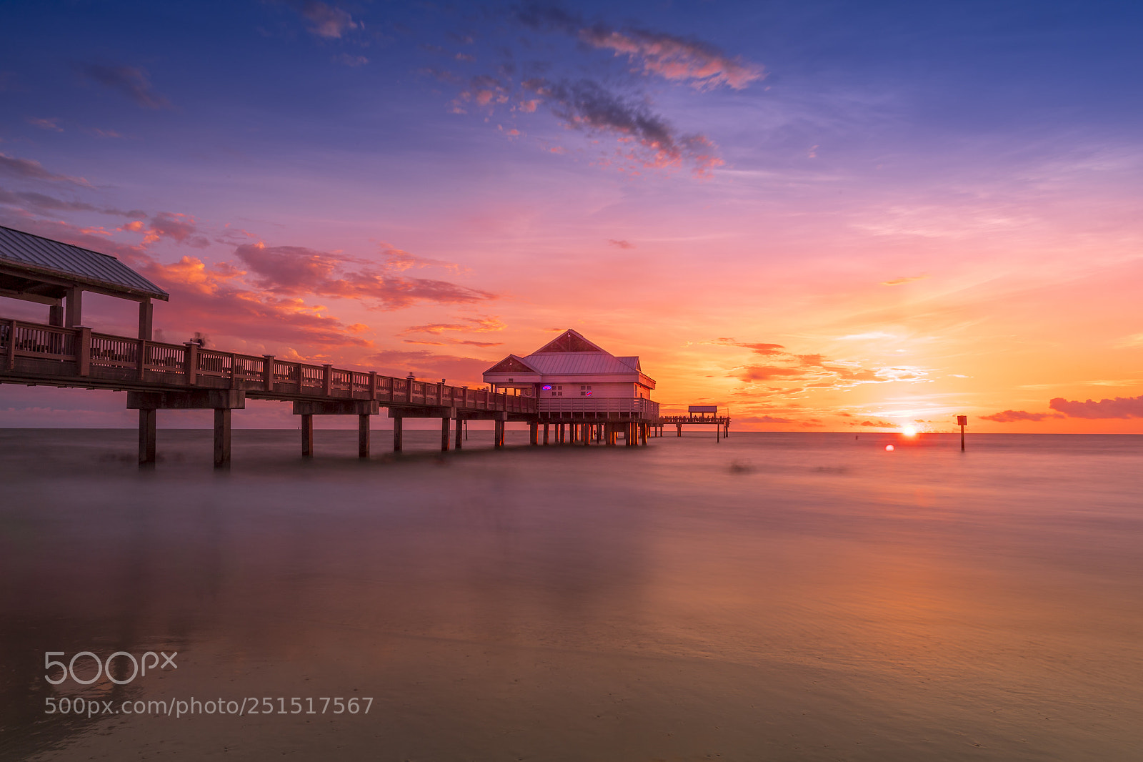 Nikon D5 sample photo. Sunset at clearwater beach photography