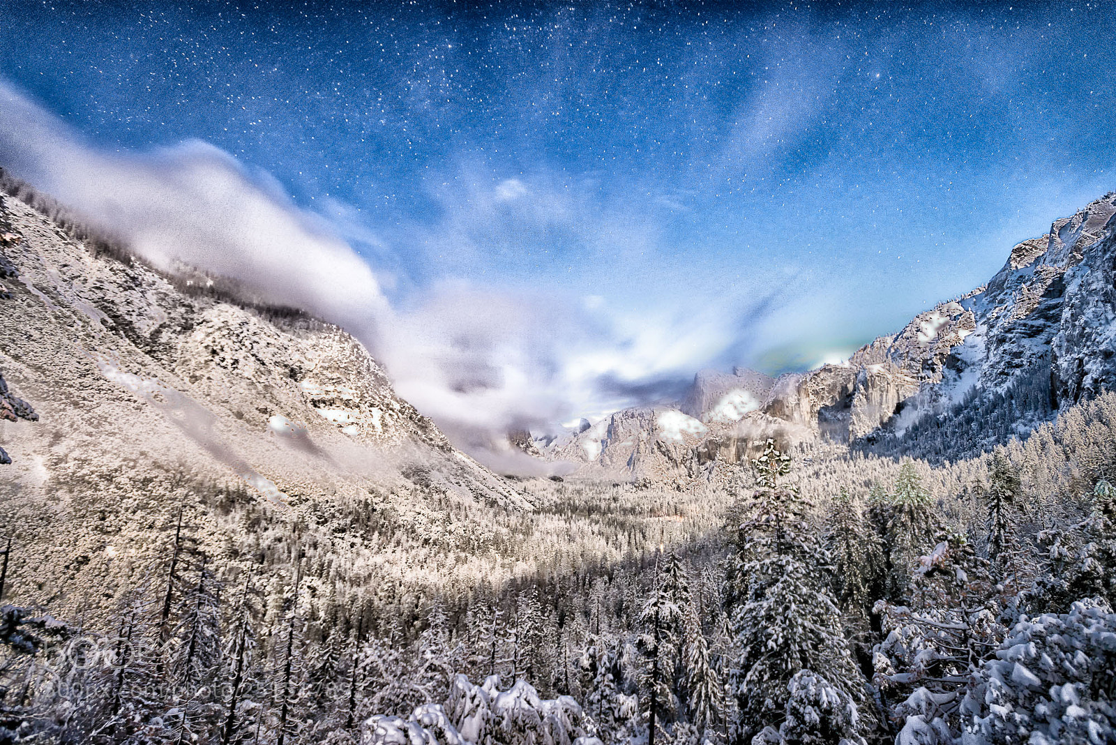 Nikon D800 sample photo. Moonlit tunnel view photography
