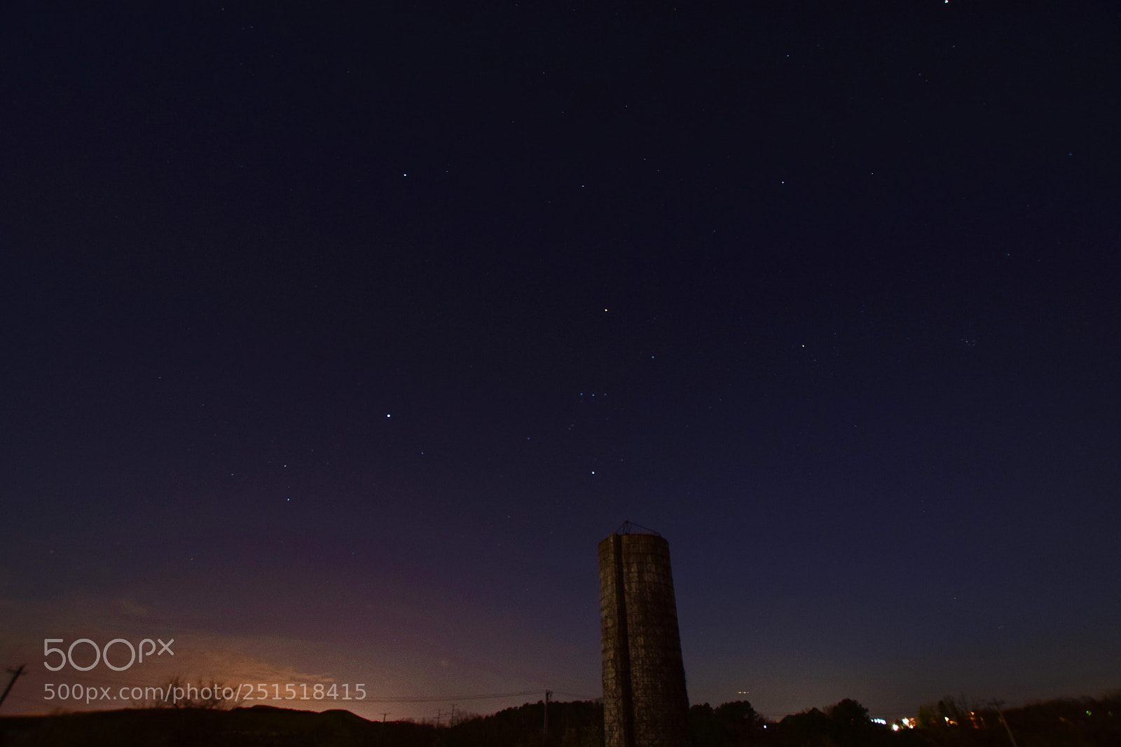Nikon D5300 sample photo. Stars and silos photography