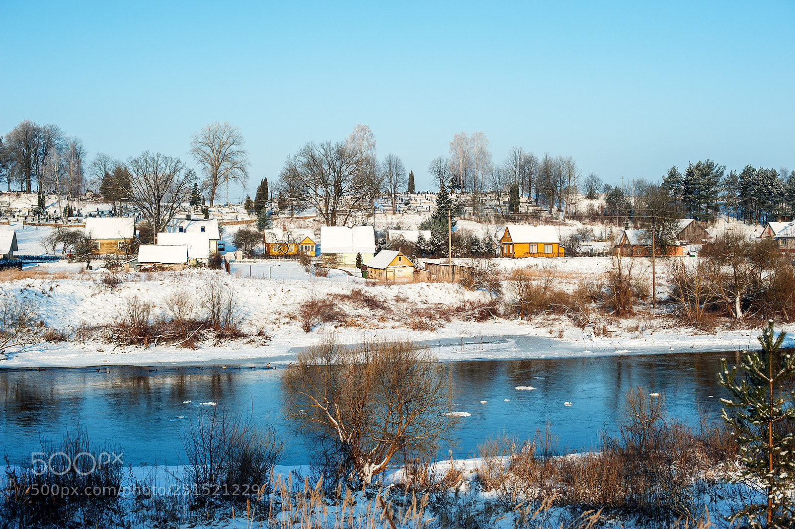 Nikon D3 sample photo. Town by the river photography