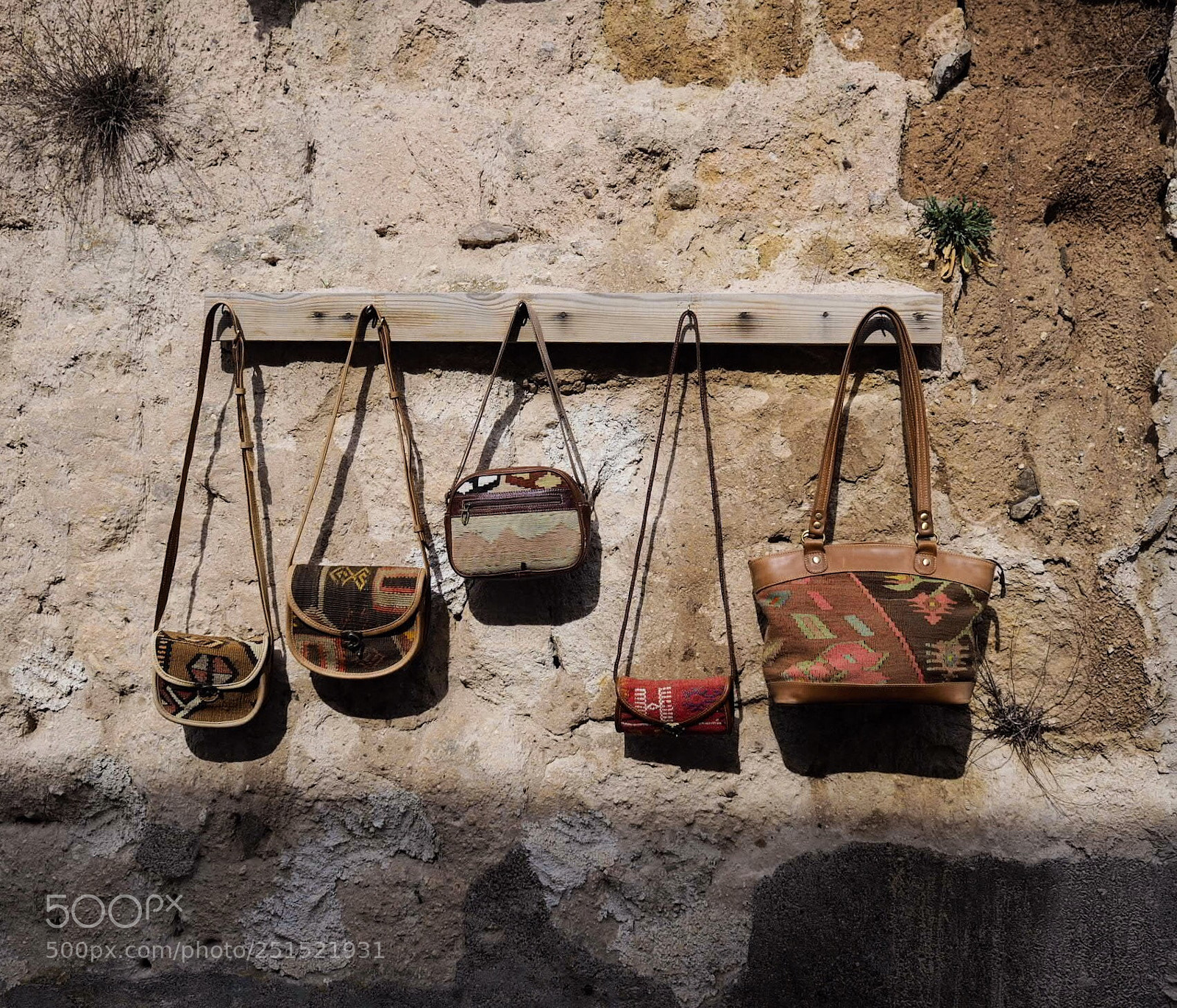 Olympus OM-D E-M10 II sample photo. Bags on the hook photography