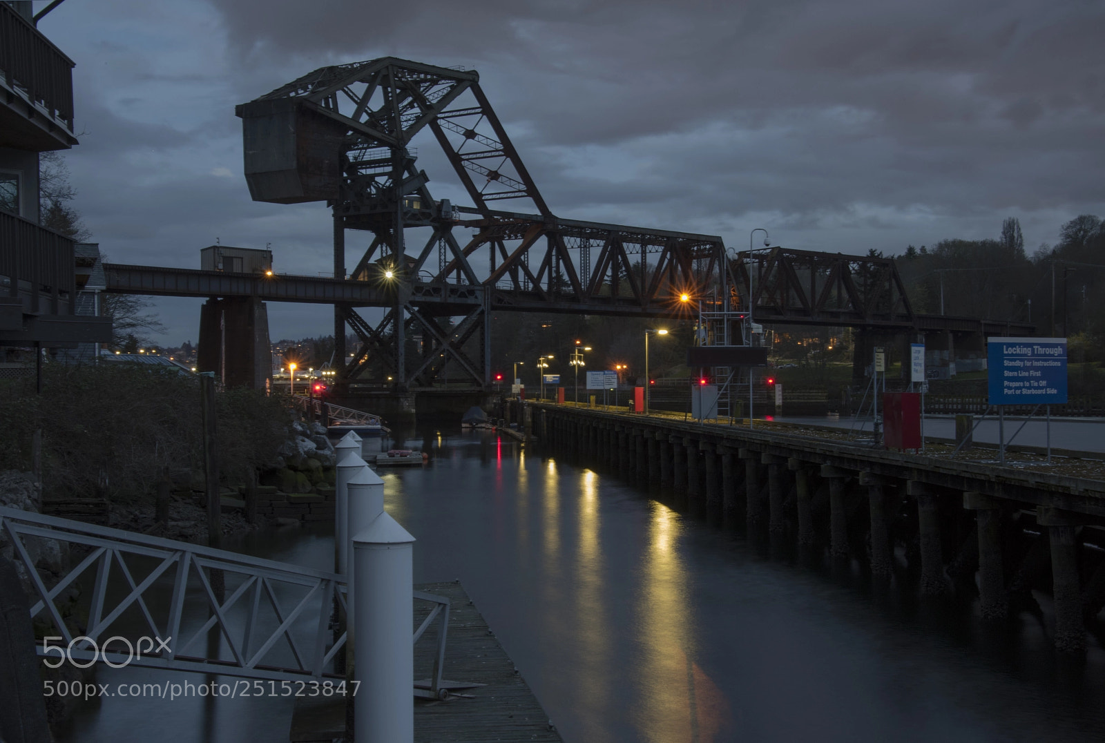 Nikon D810 sample photo. Ballard railroad bridge photography