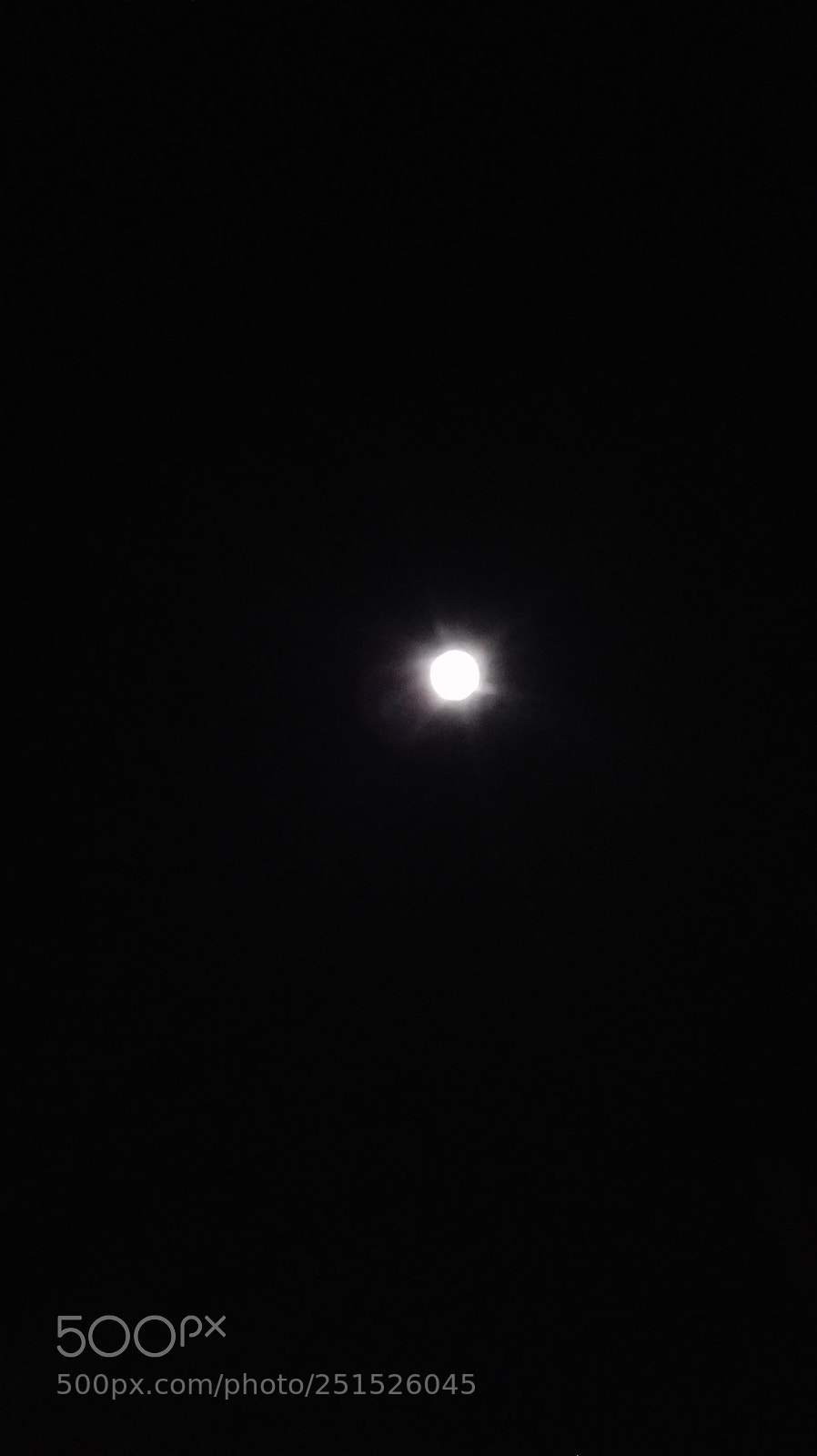 HUAWEI P8 Lite sample photo. Moon in the sky photography