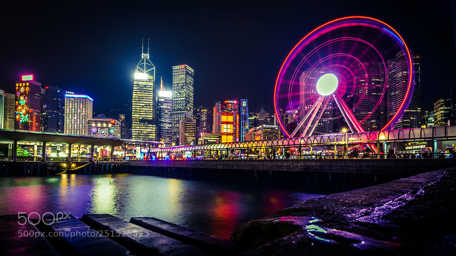 Canon EOS 7D sample photo. Hong kong observation wheel photography