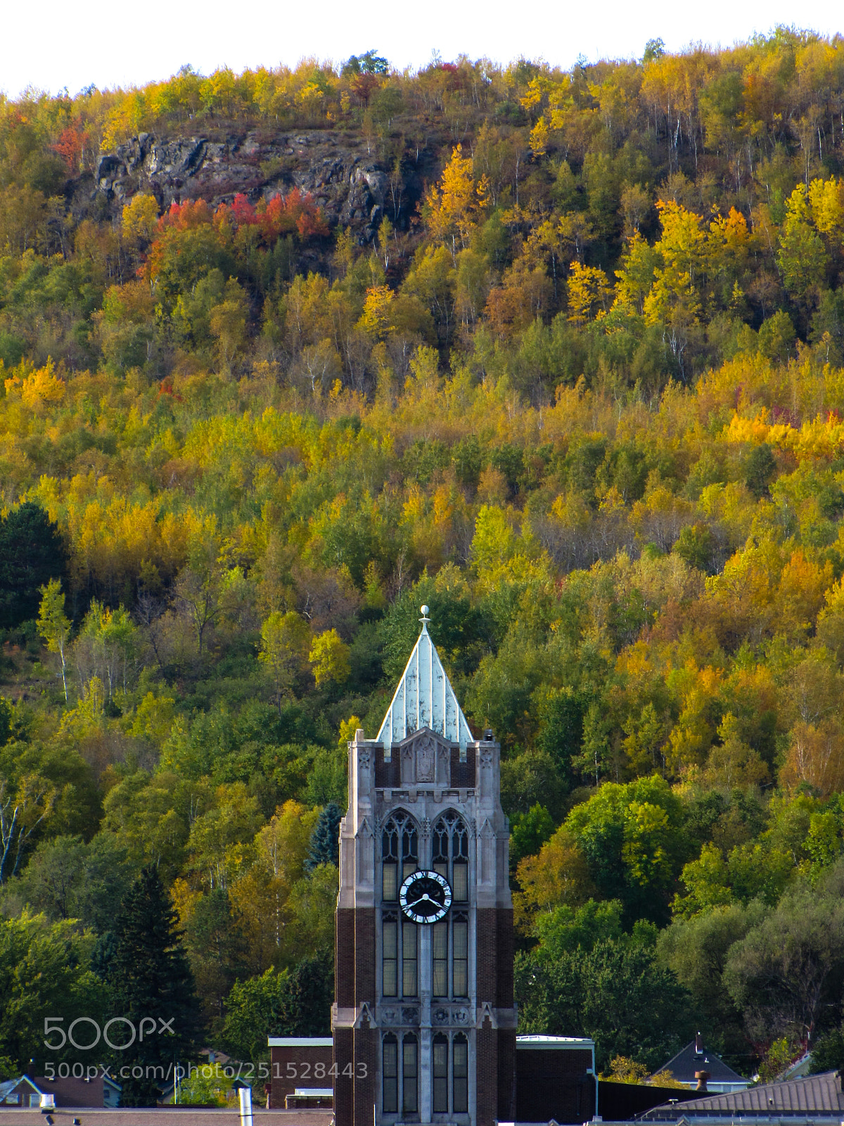 Canon PowerShot SX10 IS sample photo. Fall clock tower photography