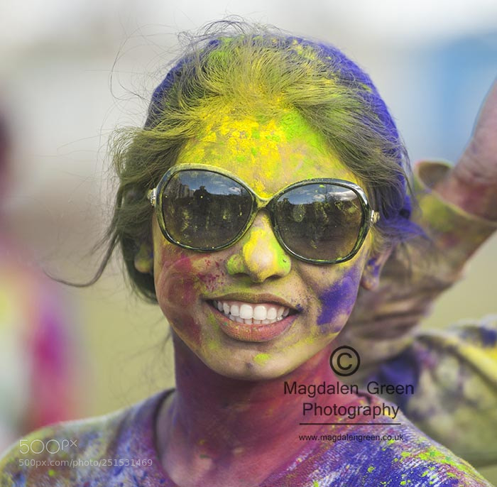 Nikon D700 sample photo. Portrait- holi festival of photography