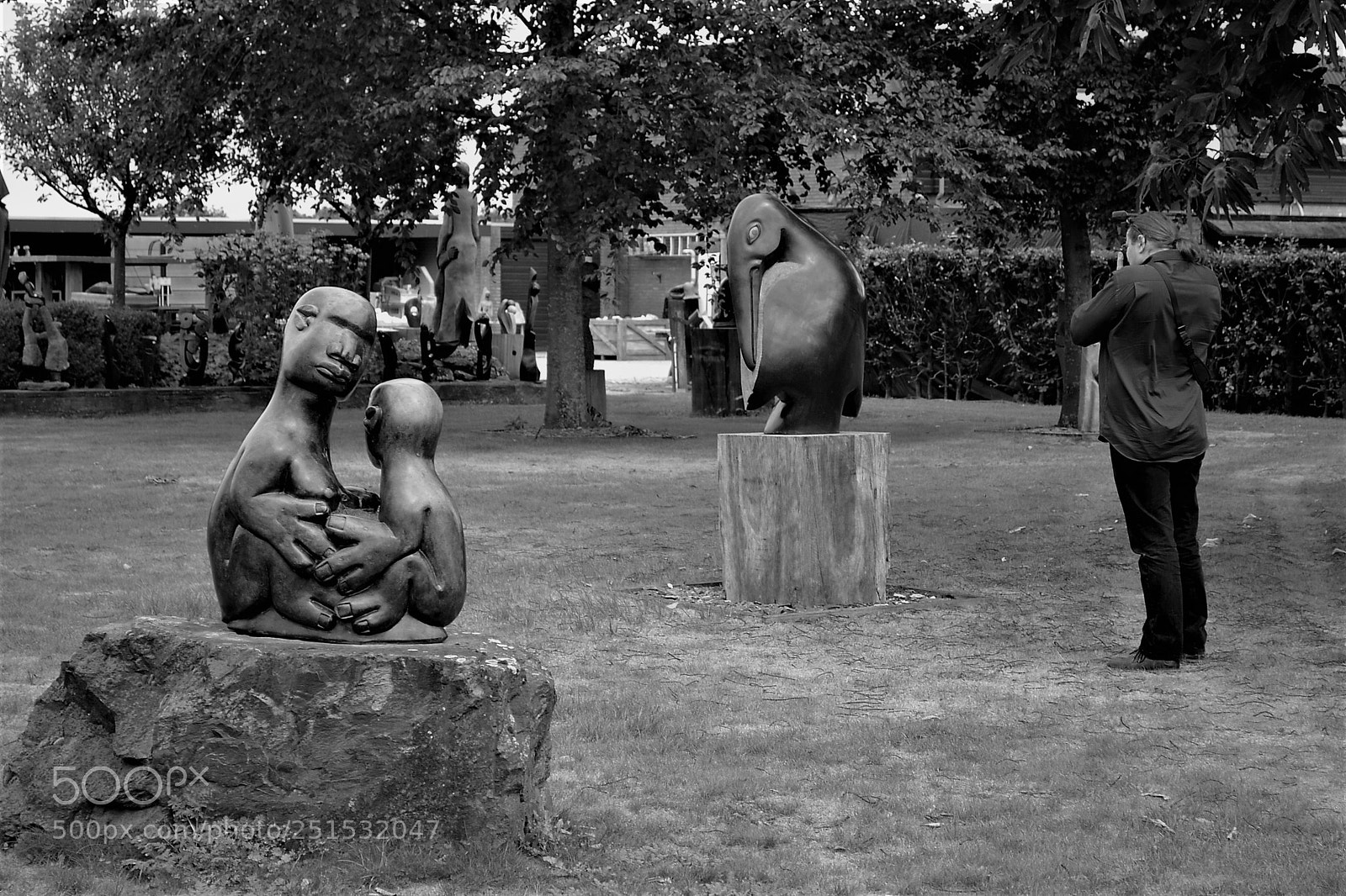 Nikon D3100 sample photo. Statue garden photography