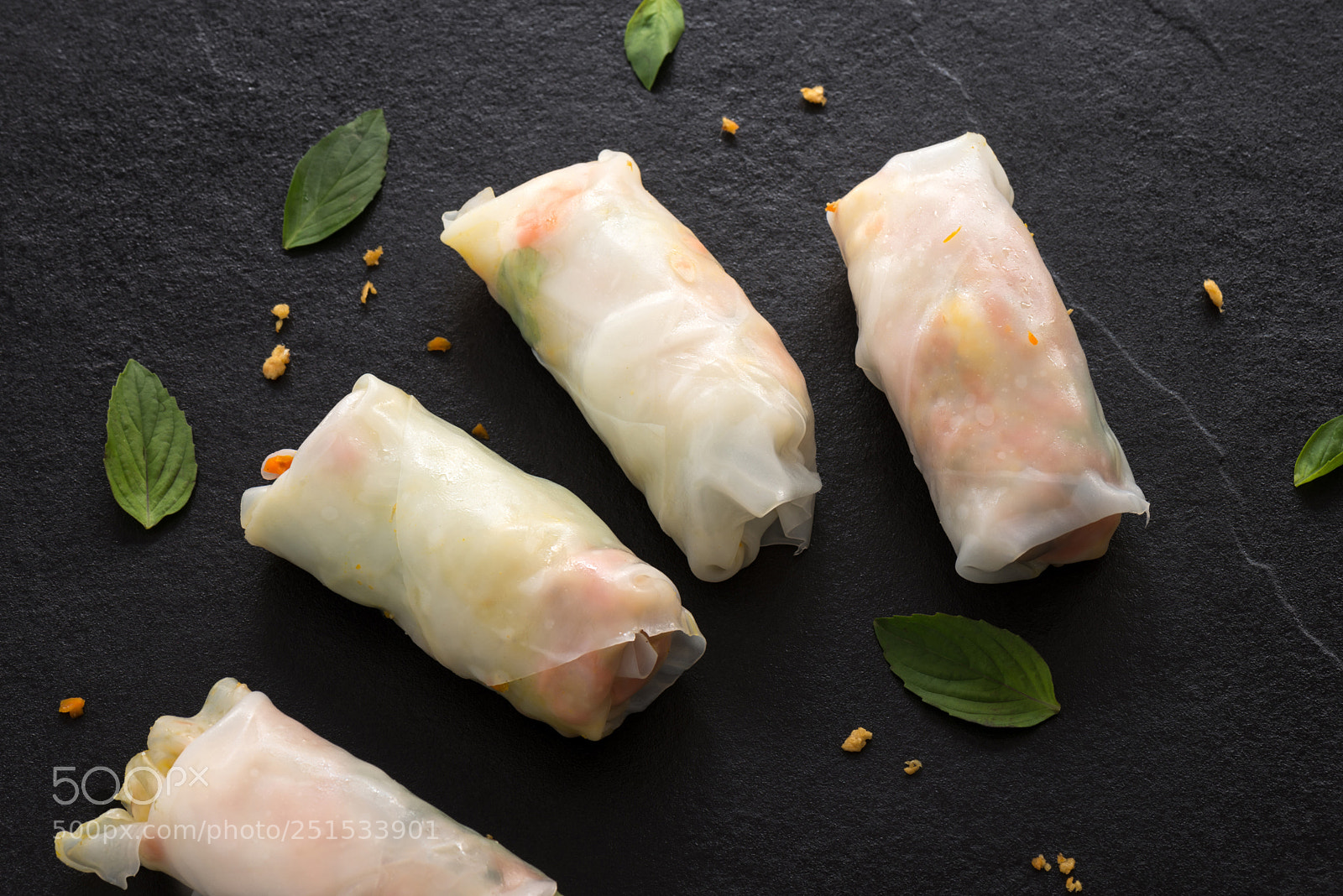 Nikon D610 sample photo. Vietnamese food spring rolls photography