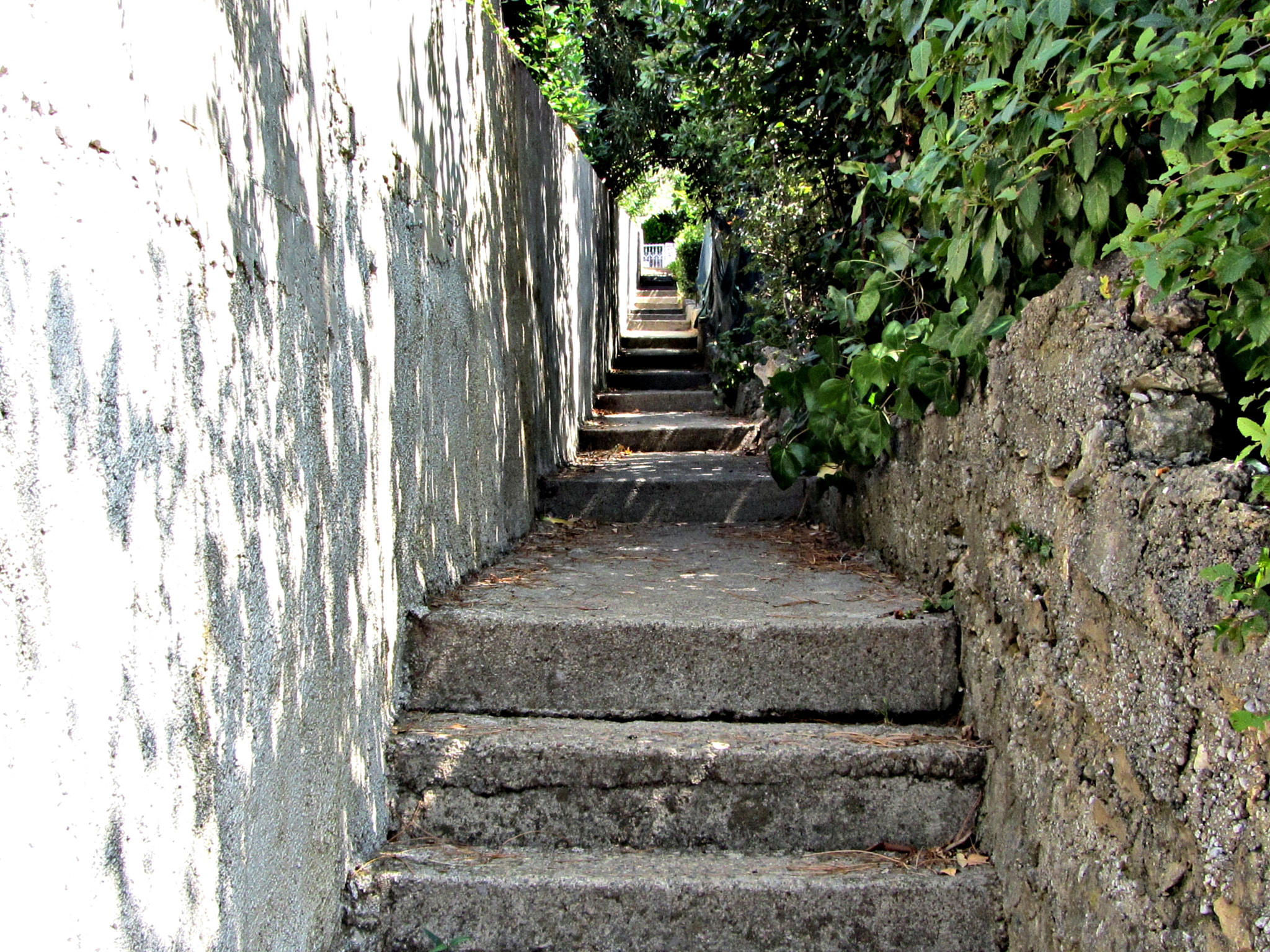 Canon PowerShot SX220 HS sample photo. Shaddy stairs photography