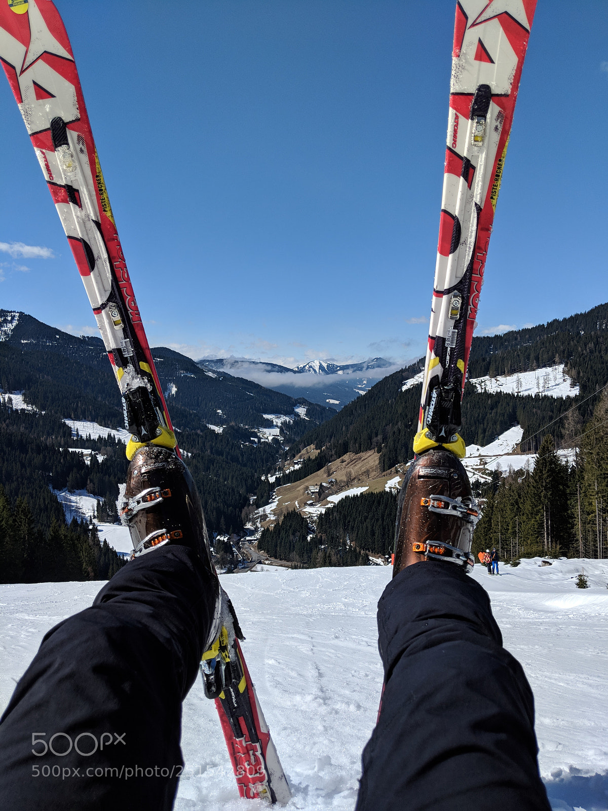 Google Pixel 2 XL sample photo. Ski peak photography
