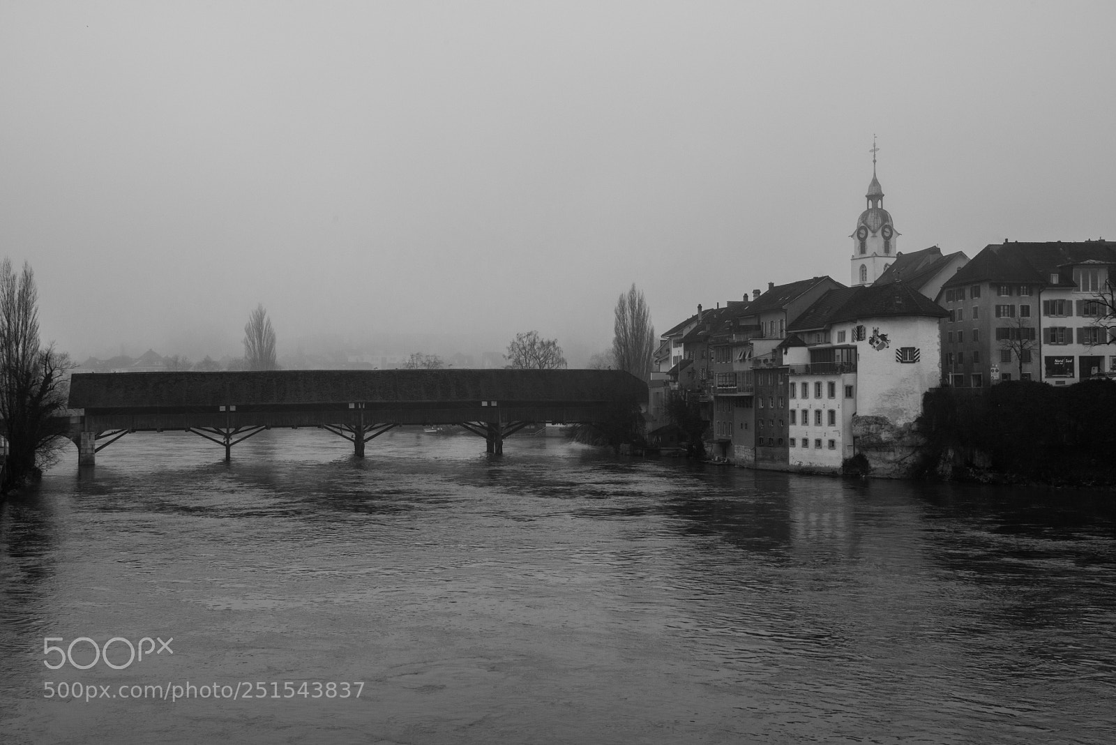 Nikon D800 sample photo. Bridge in the fog photography