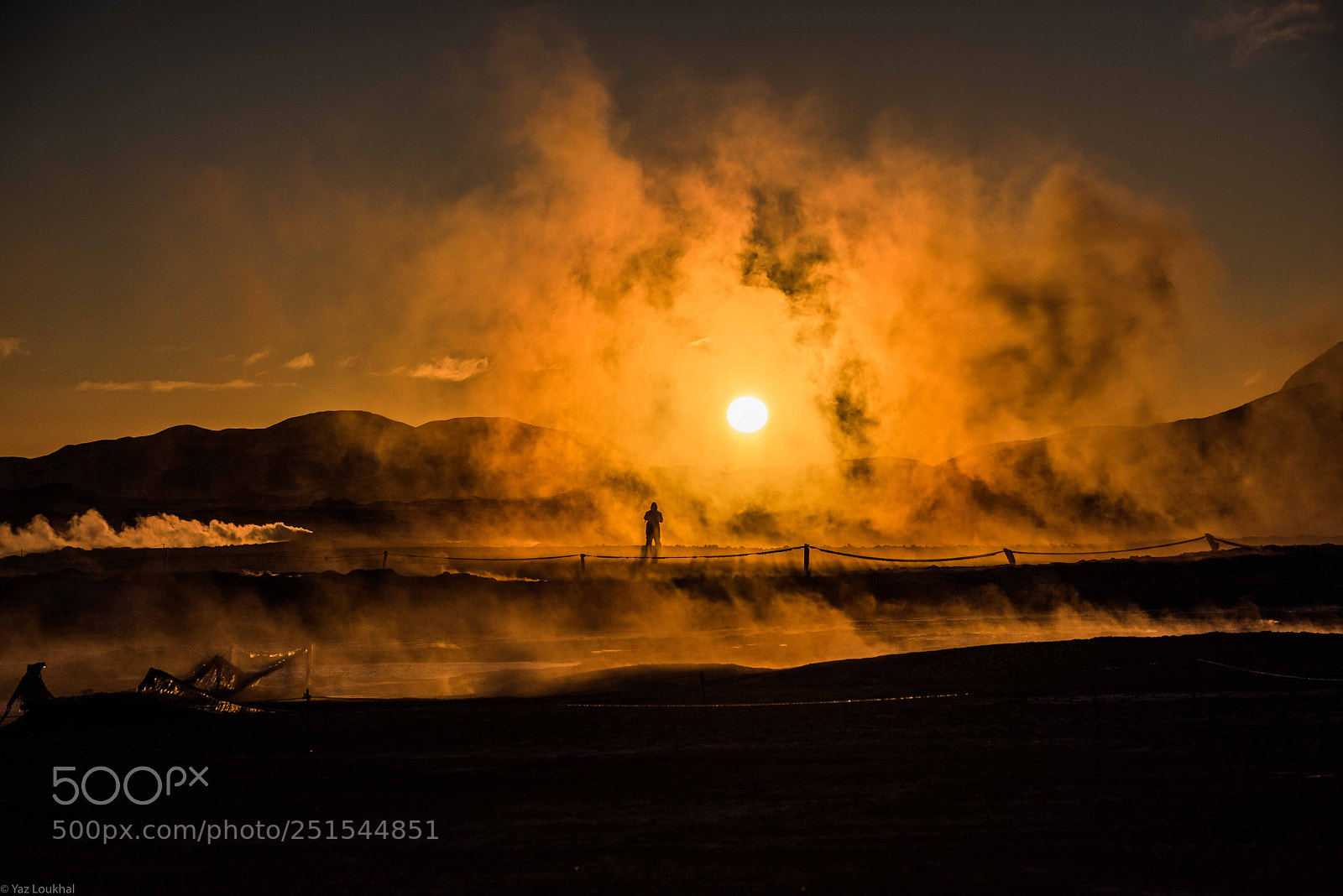 Nikon D810 sample photo. Sunrise at namaskard geothermal photography