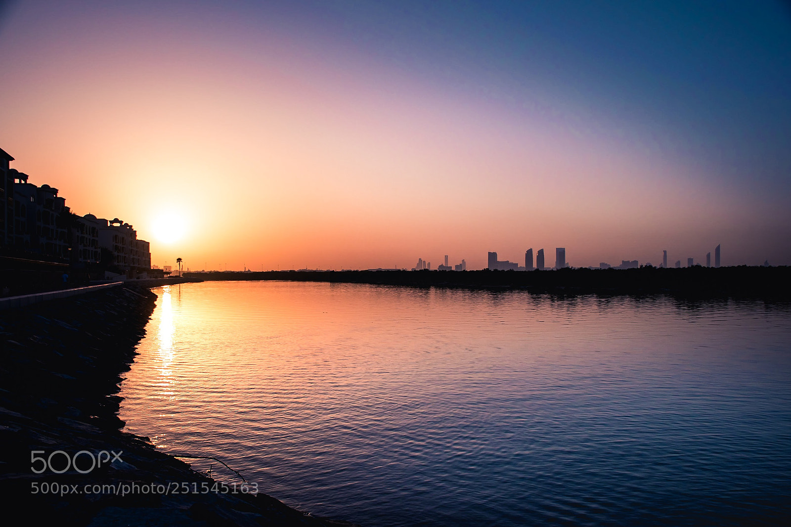 Nikon D5500 sample photo. Sunset in abu dhabi photography