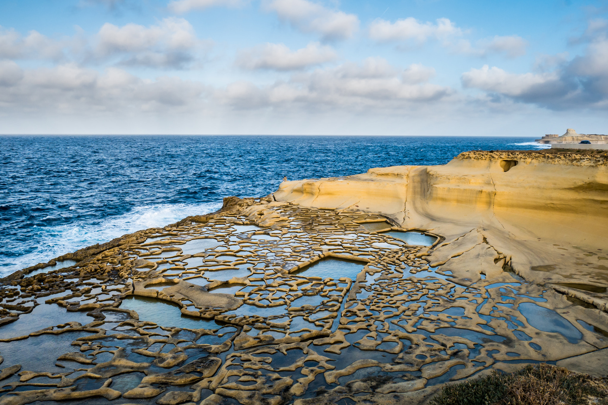 Panasonic Lumix DMC-GF7 sample photo. Salt extraction area - malta photography