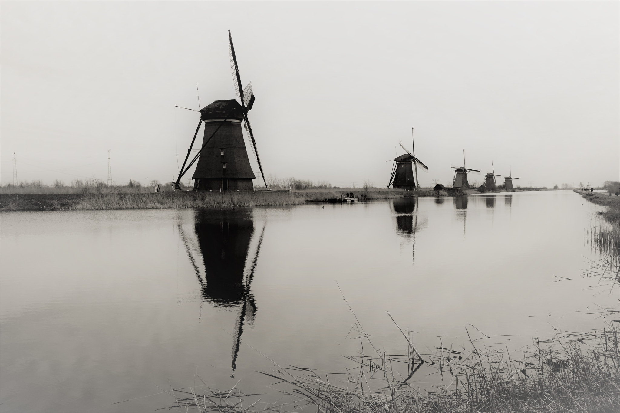 Nikon D7100 sample photo. Windmills kinderdijk photography