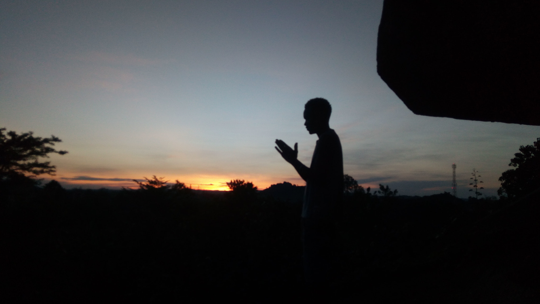 TECNO W5 sample photo. Sunset photography