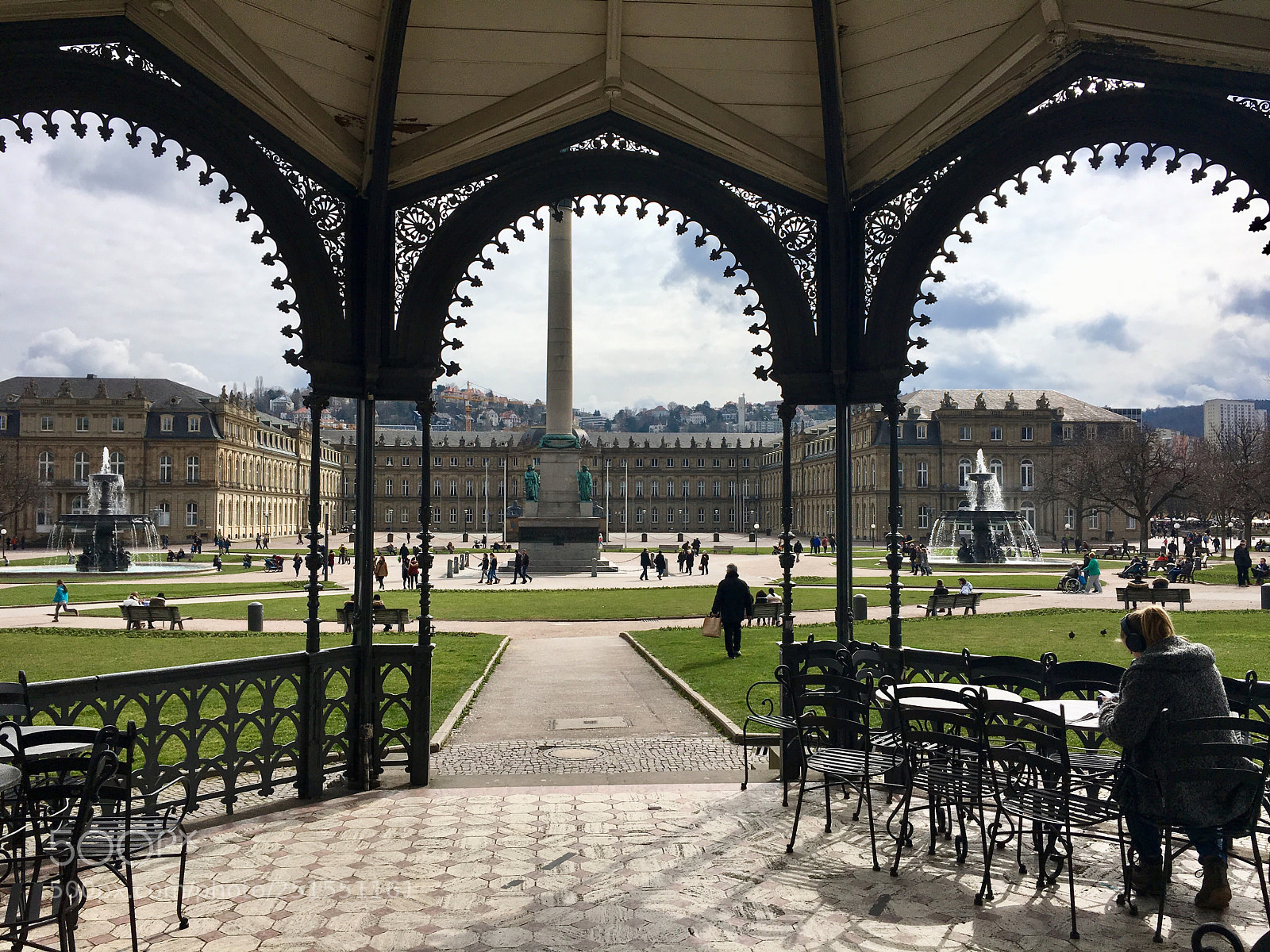 Apple iPhone 6s sample photo. Schlossplatzpavilion und schloss in photography