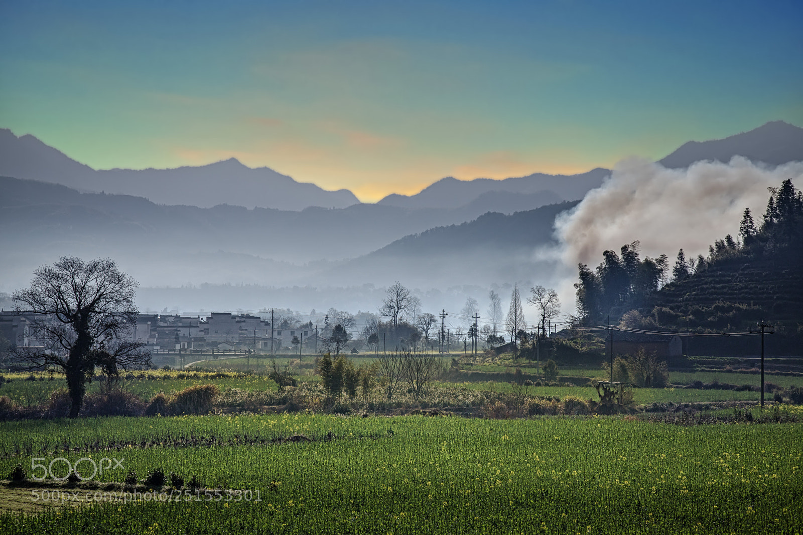 Canon EOS 5D Mark II sample photo. Village at day break photography