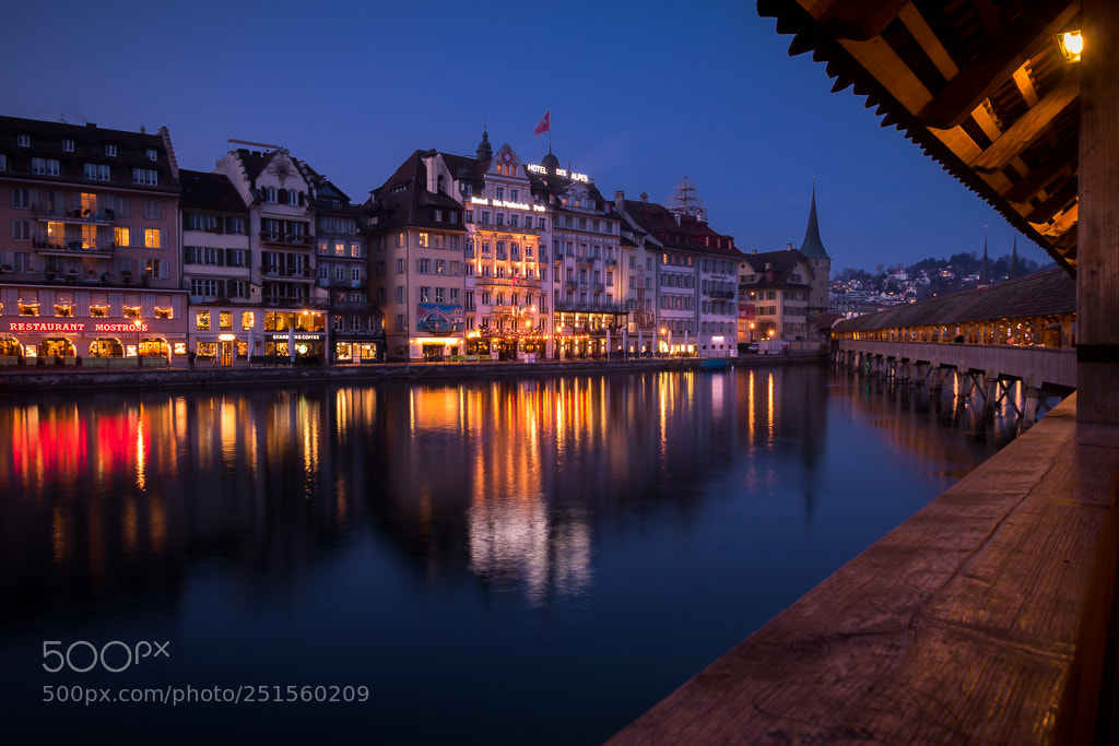 Canon EOS 750D (EOS Rebel T6i / EOS Kiss X8i) sample photo. Luzern at night photography