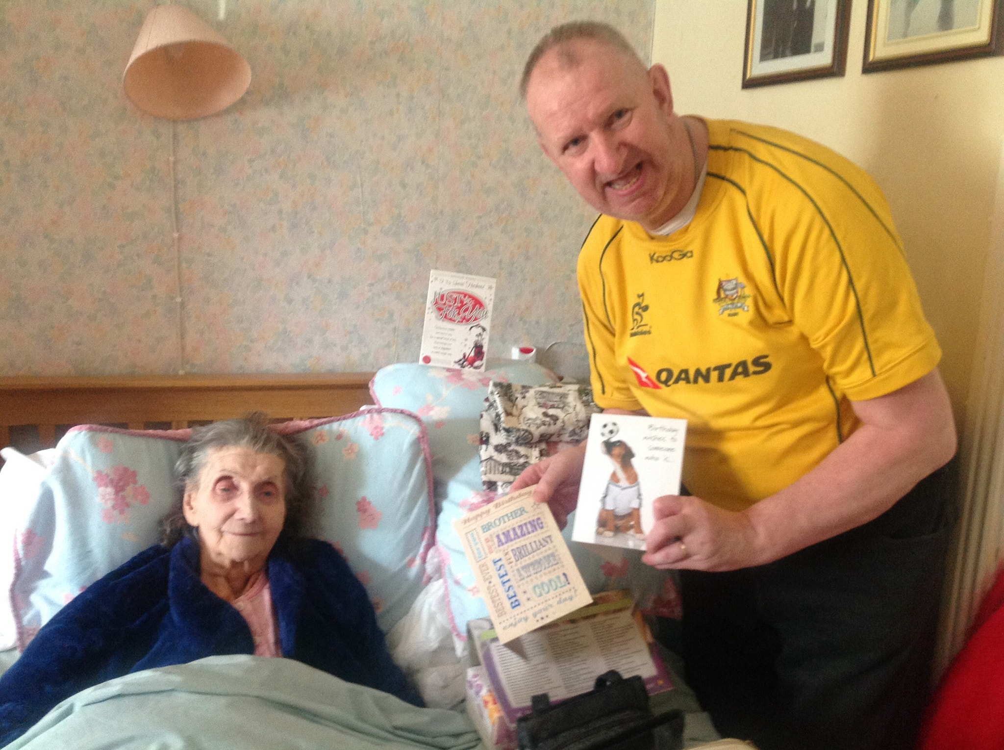 Apple iPad sample photo. With my wife's mother maura,who will be 94 in may. photography