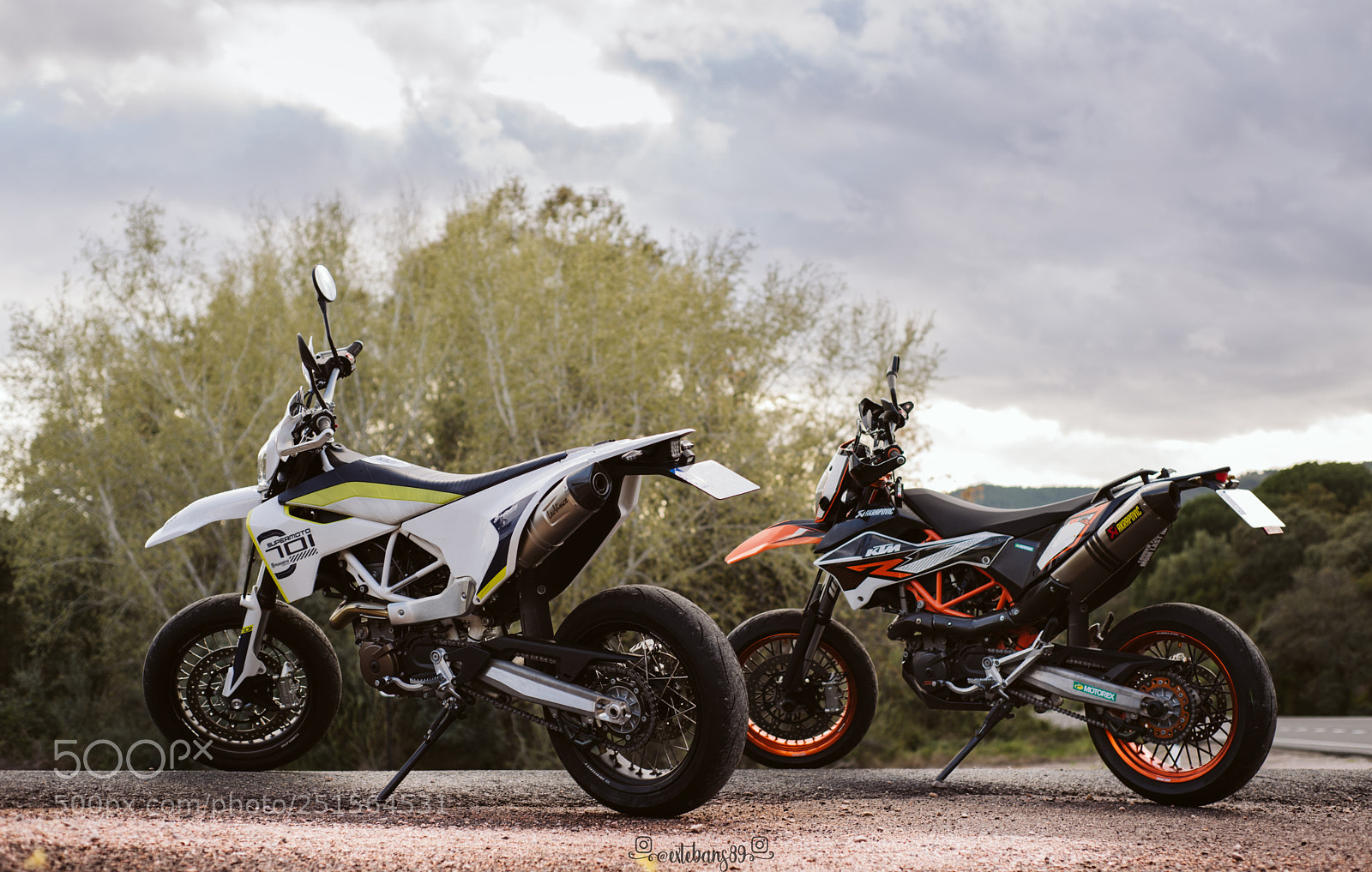 Nikon D610 sample photo. Ktm 690 smcr & husquvarna 701 sm photography