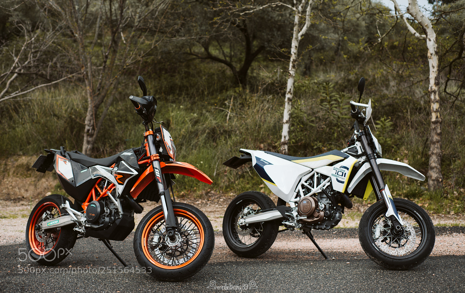 Nikon D610 sample photo. Ktm 690 smcr & husquvarna 701 sm photography
