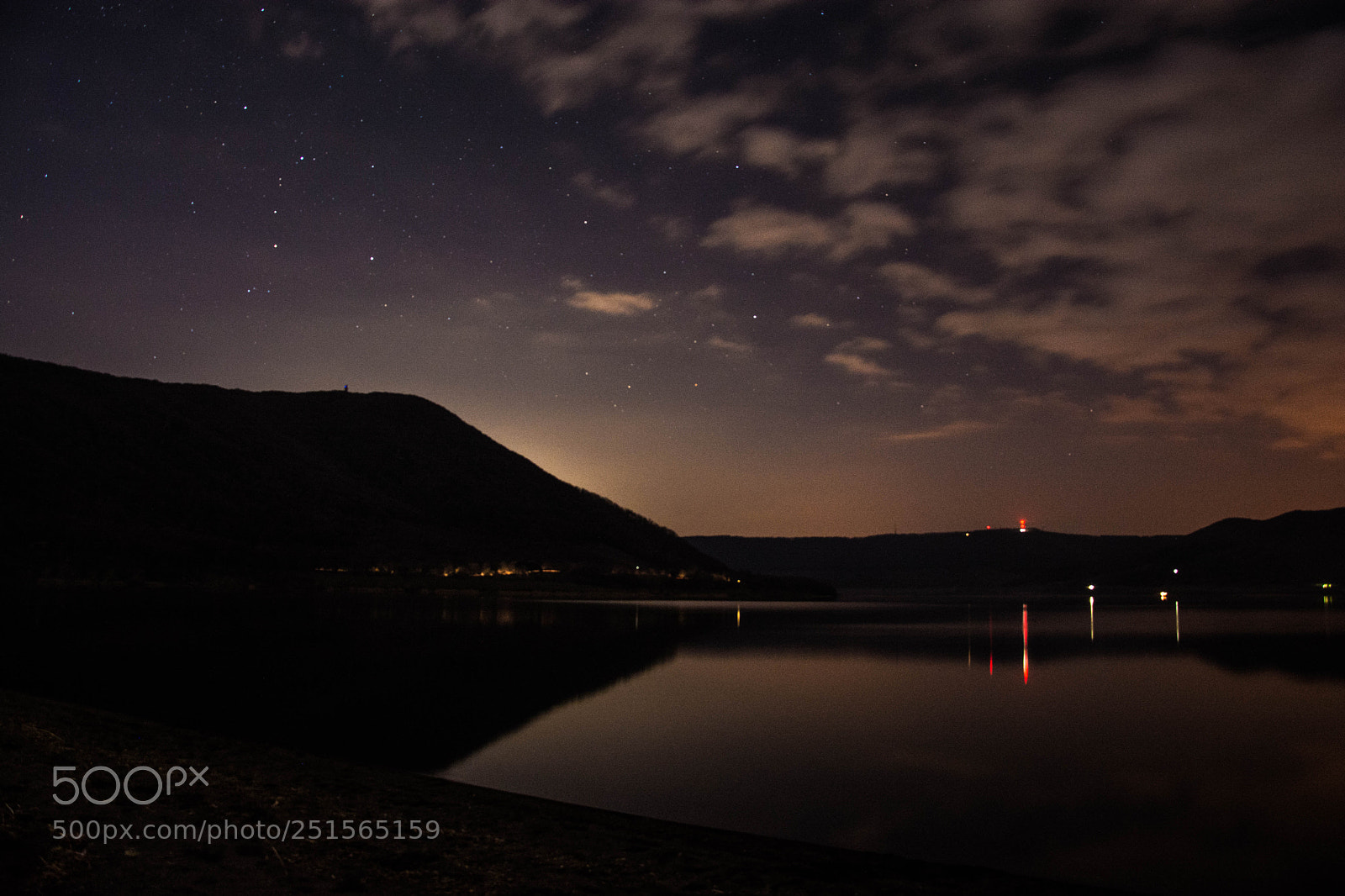 Nikon D7100 sample photo. Night lake photography
