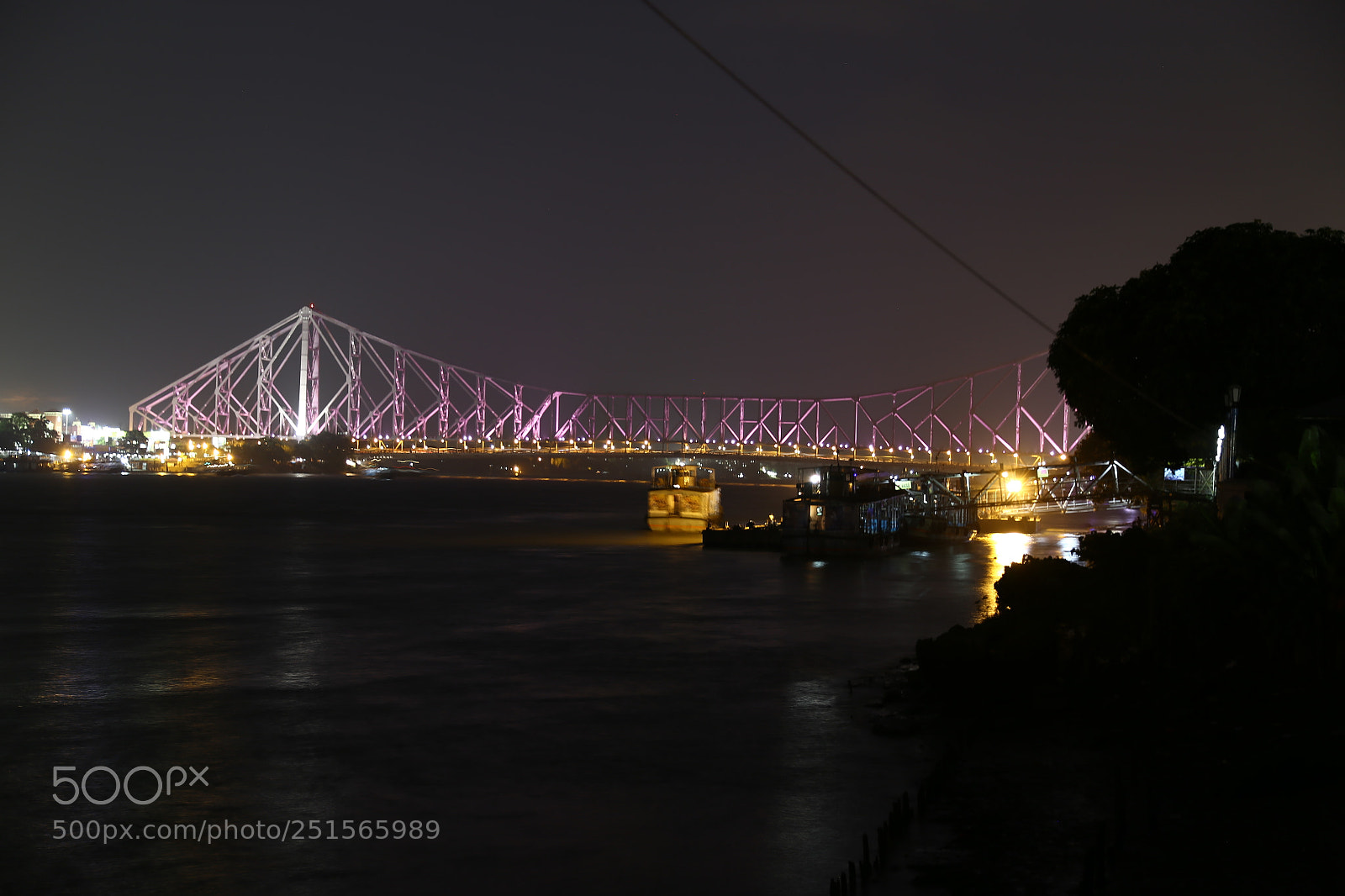 Canon EOS 6D + Canon EF 24-105mm F4L IS USM sample photo. Bridge connecting howrah and photography