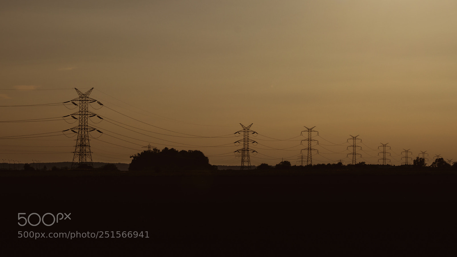 Nikon D3200 sample photo. High voltage lines photography