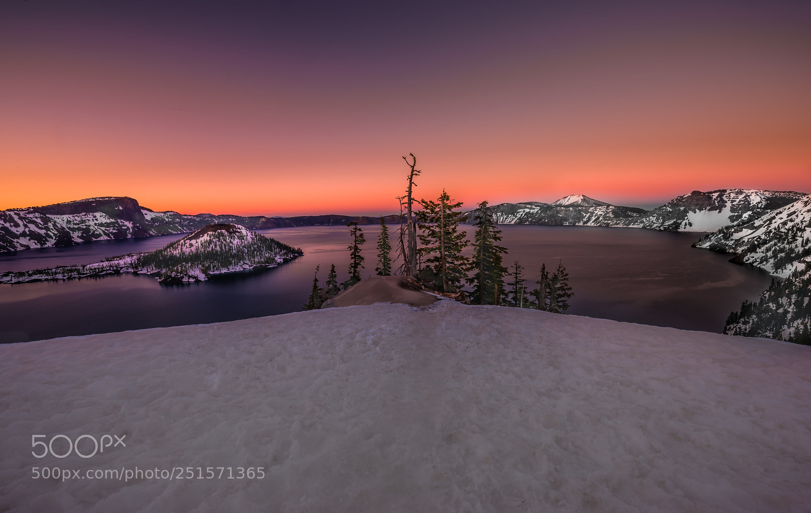 Nikon D810 sample photo. Dusk at crader lake photography