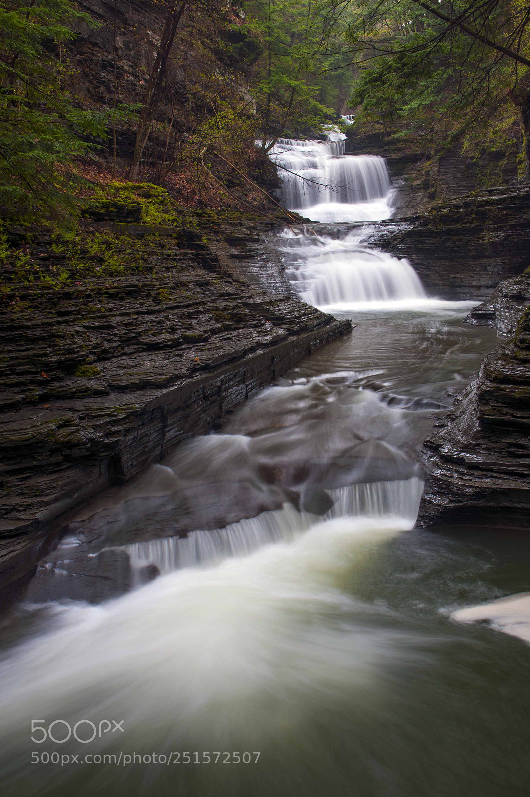 Nikon D300 sample photo. New york mountain stream photography