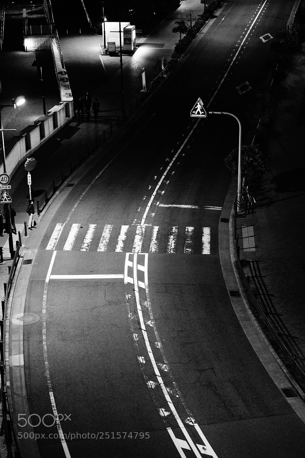 Sony Alpha NEX-5 sample photo. Kobe crosswalk at night photography