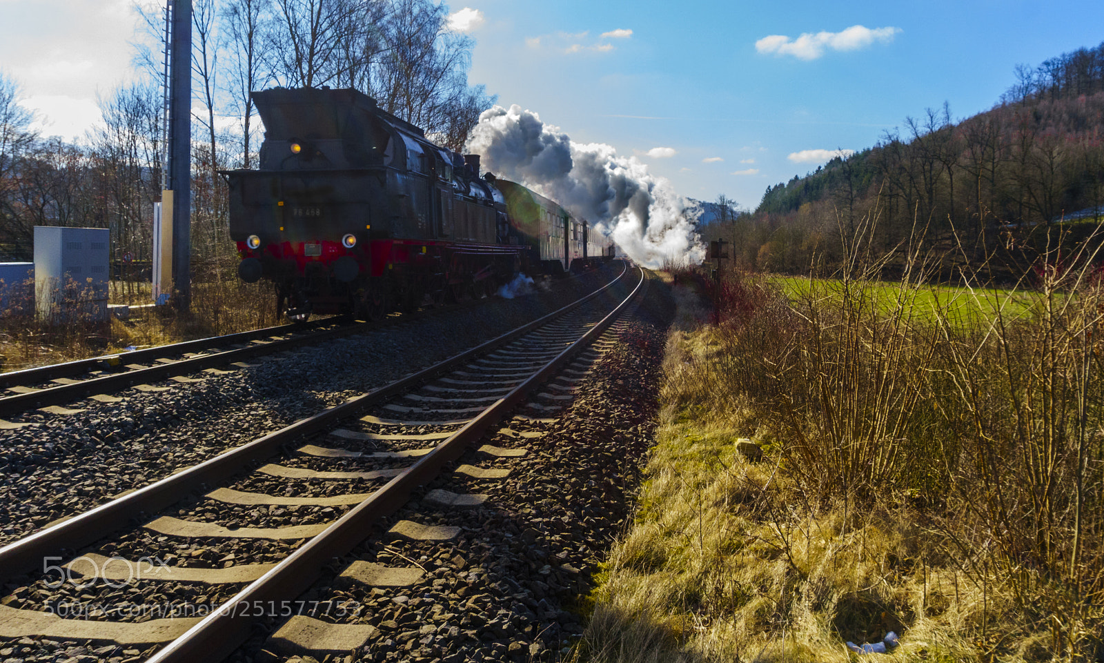 Sony a6000 sample photo. Historical steam locomotive passing photography