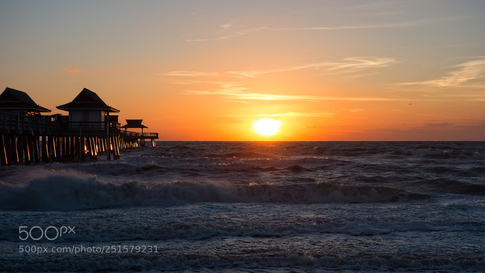 Sony Cyber-shot DSC-RX100 sample photo. Naples pier at dusk photography