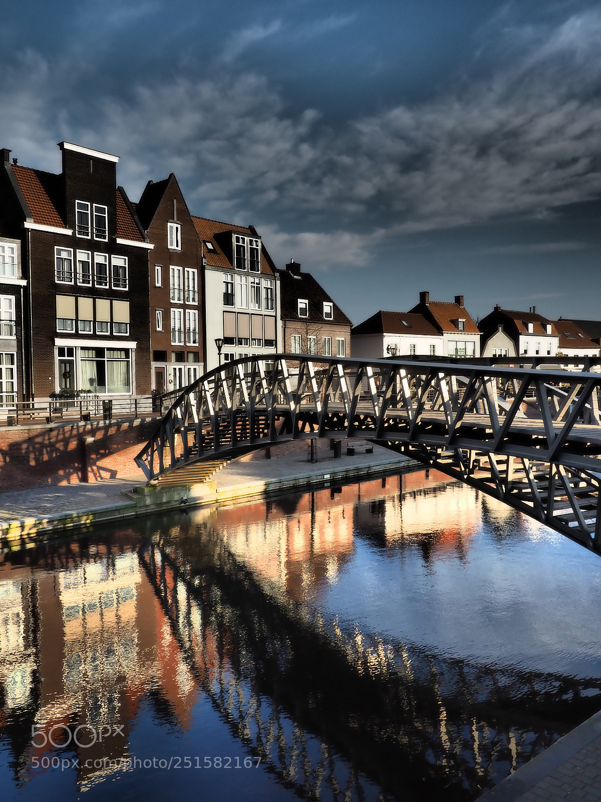 Olympus OM-D E-M1 sample photo. Bridge over harbour in photography