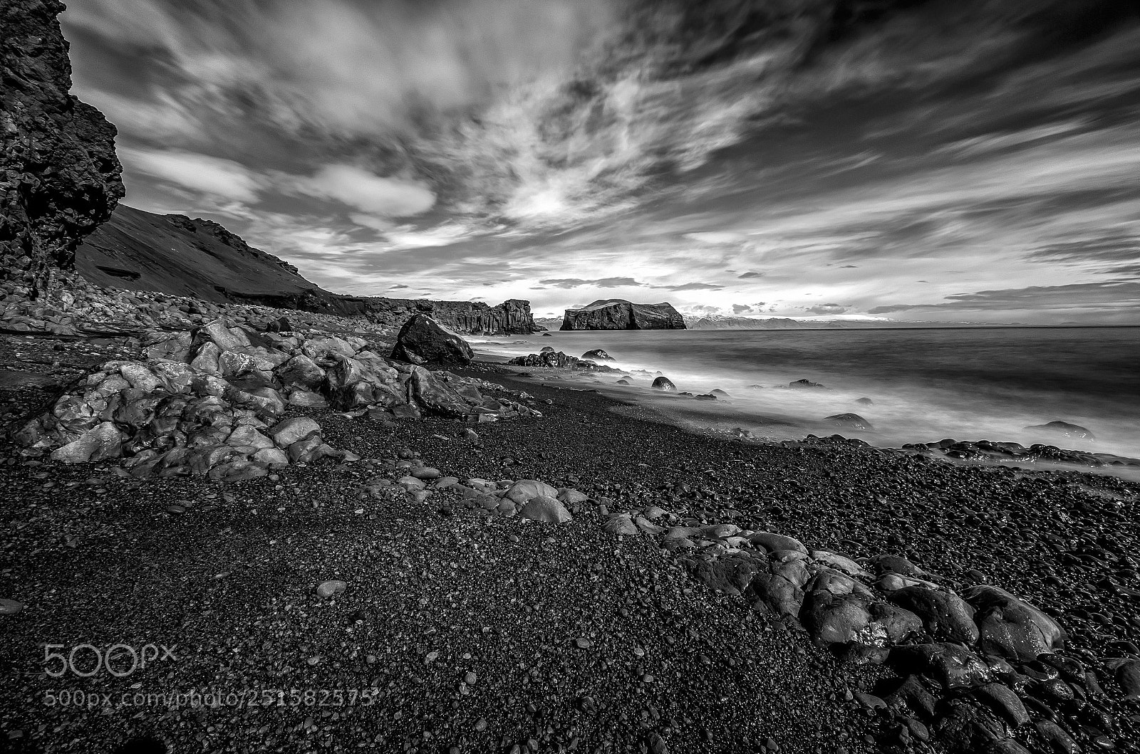 Nikon D7000 sample photo. Black sand and rock photography