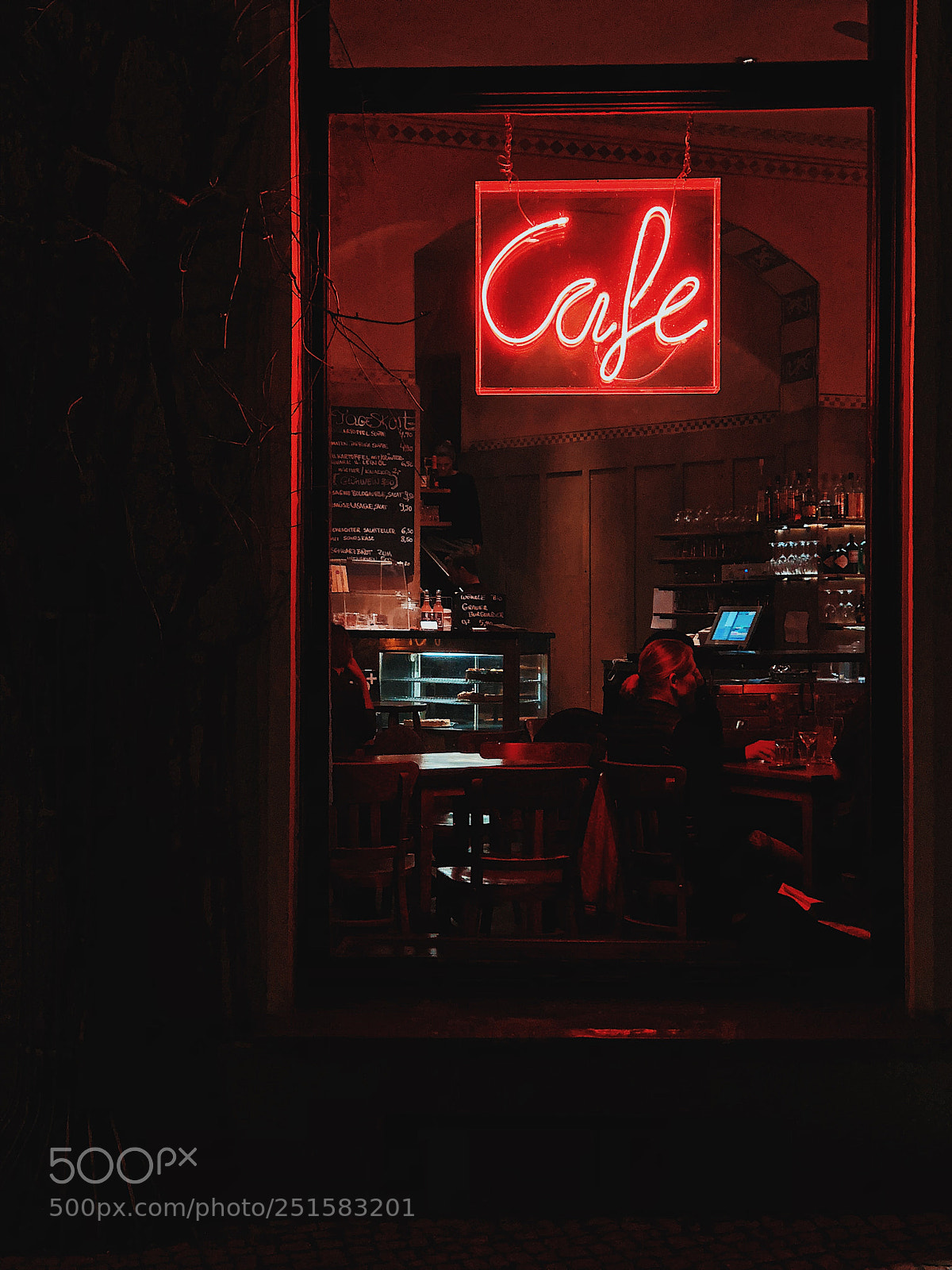 Apple iPhone X sample photo. Neon coffee photography