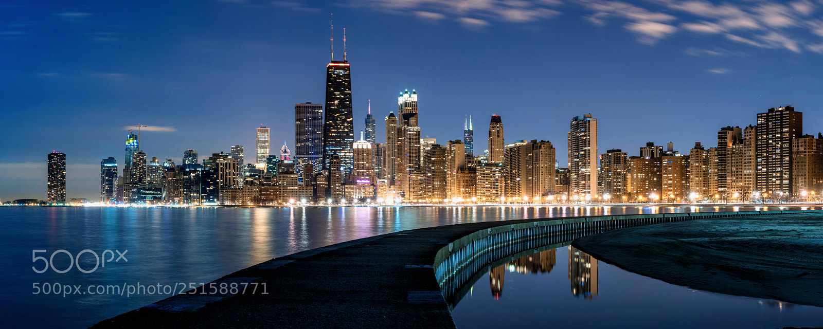 Nikon D850 sample photo. Chicago night view photography
