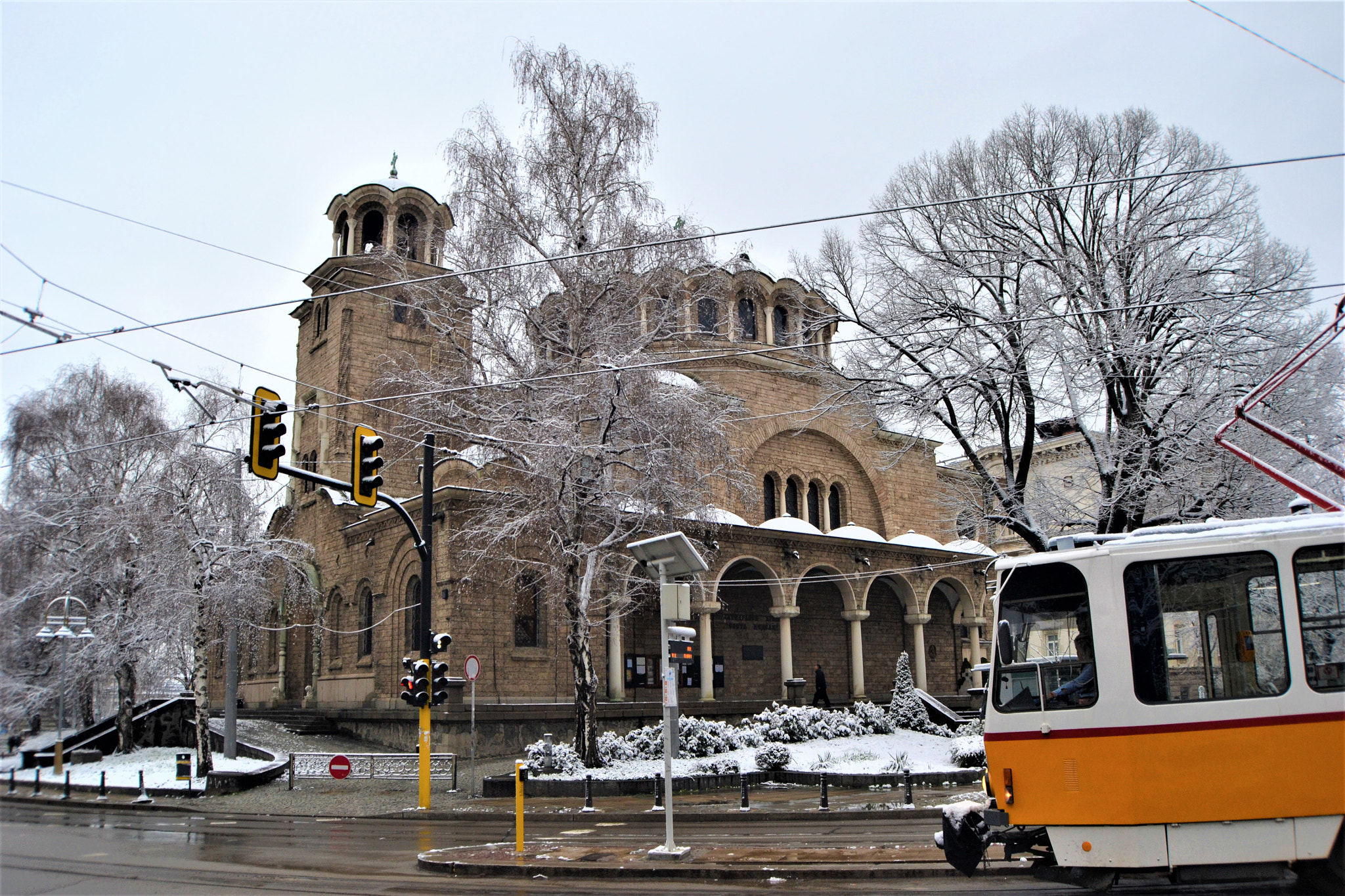 Nikon D3100 sample photo. Tram to st. nedelya church photography