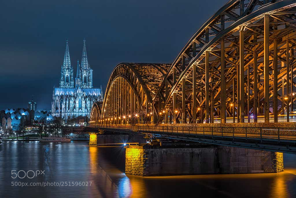 Nikon D800 sample photo. Köln hohenzollernbrücke photography