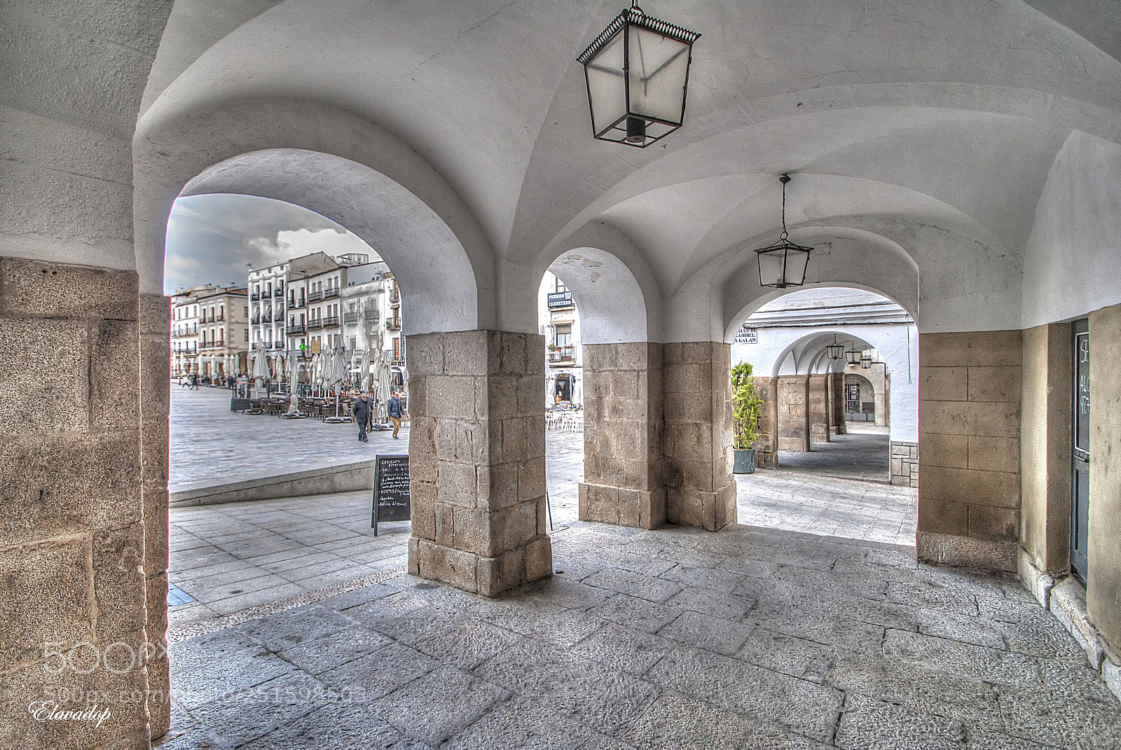 Nikon D3000 sample photo. Soportales de la plaza photography