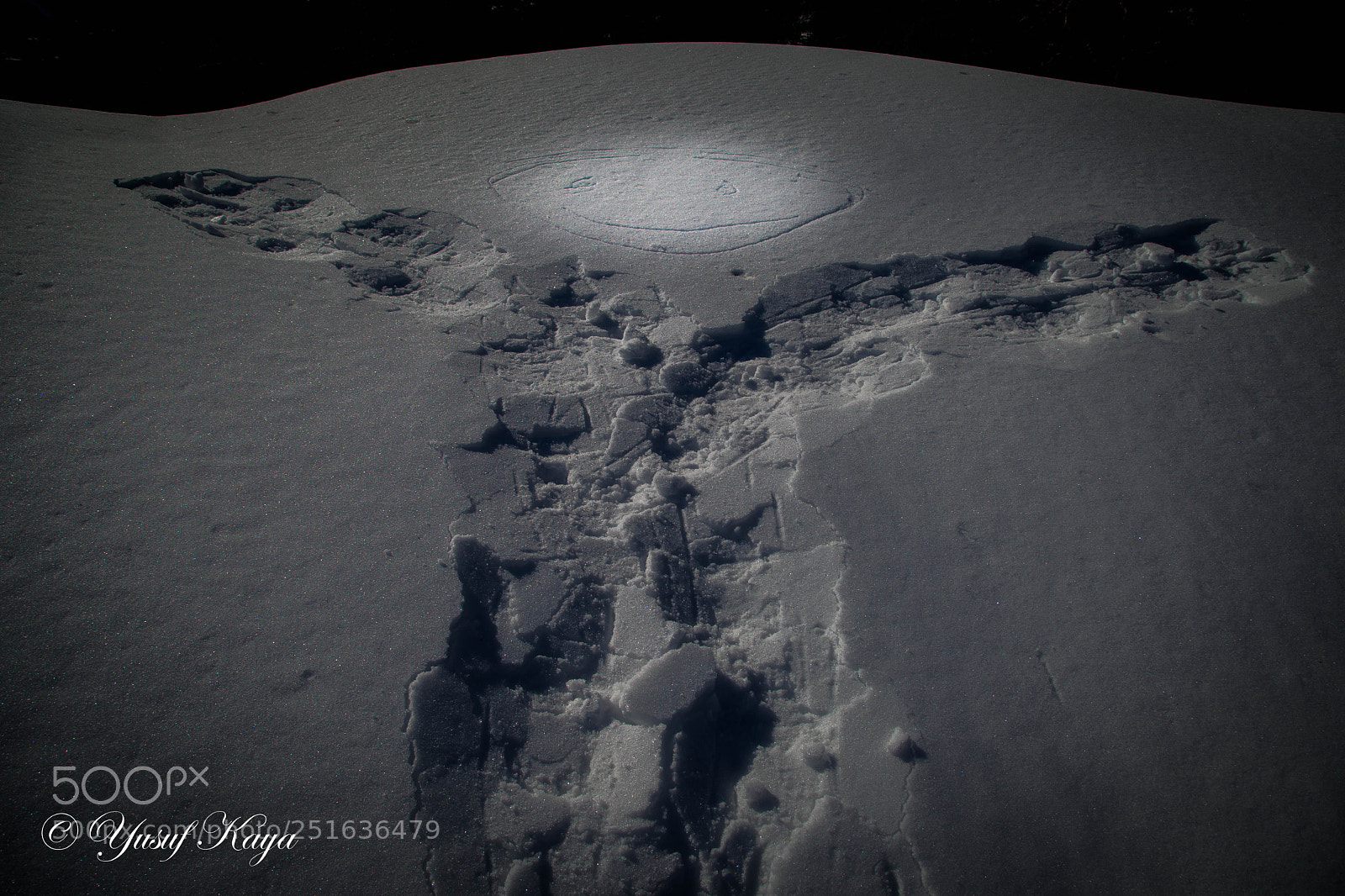 Canon EOS 5D Mark II sample photo. Snow angel photography