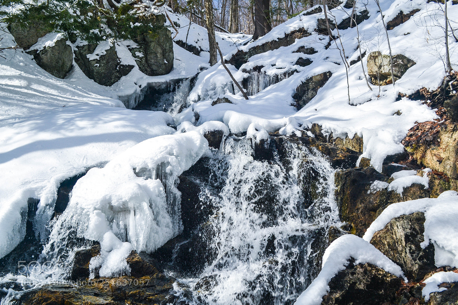 Nikon D3100 sample photo. Frozen 'falls photography