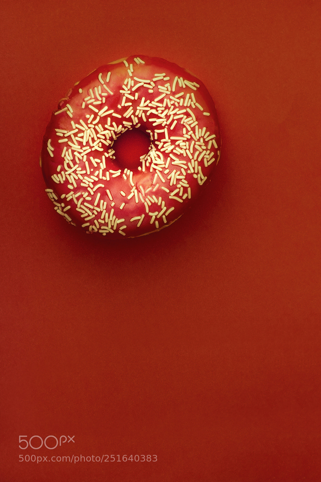 Canon EOS 60D sample photo. Red donut on red photography