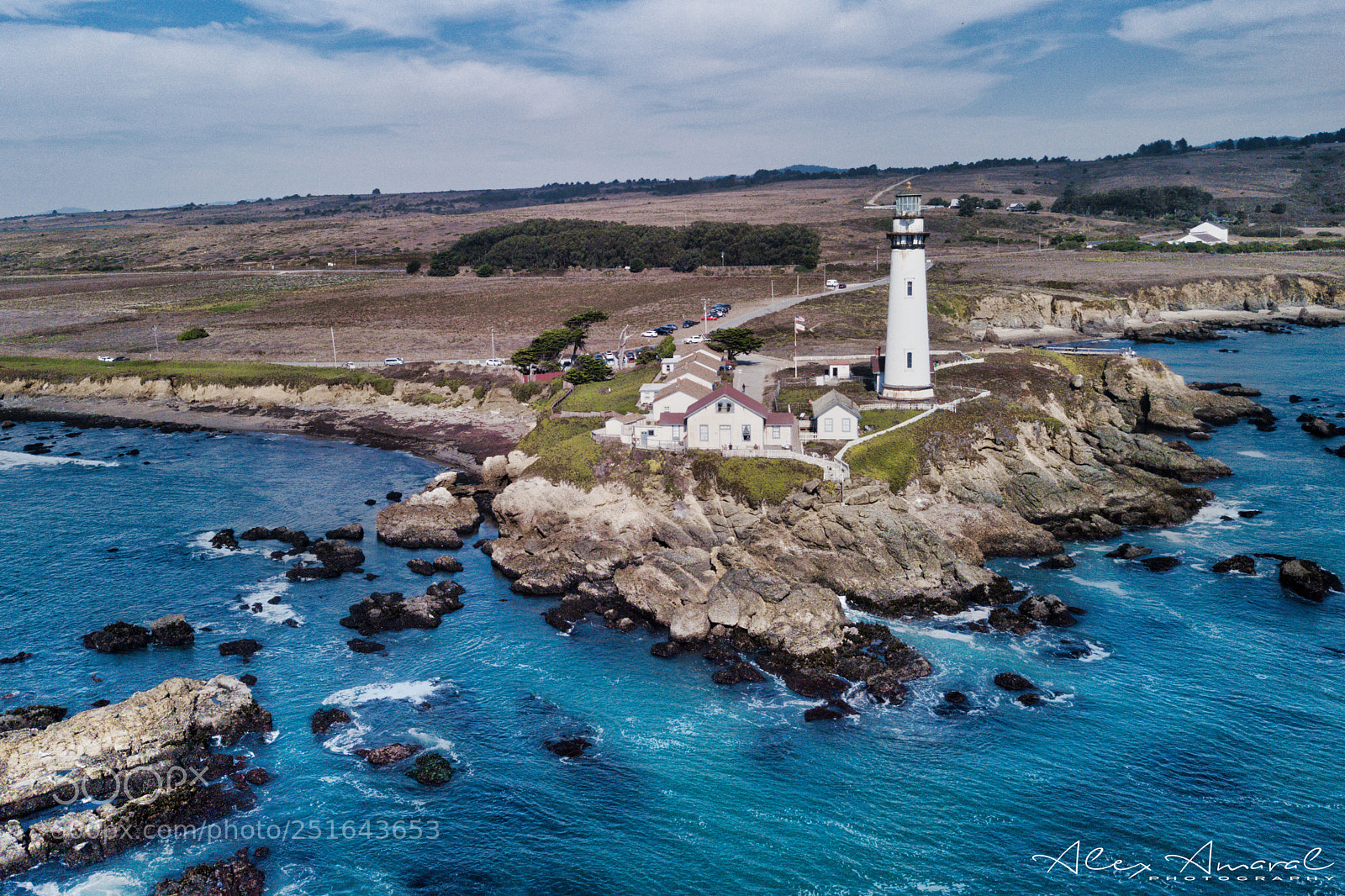 DJI FC220 sample photo. Pigeon point lighthouse by photography