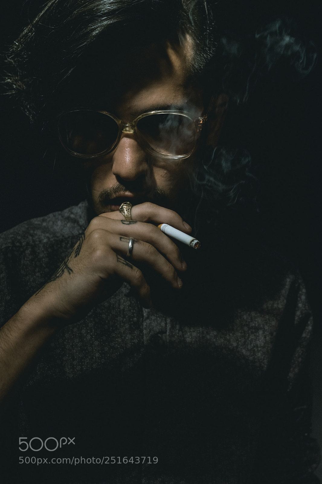 Nikon D3300 sample photo. Smoke in the dark photography