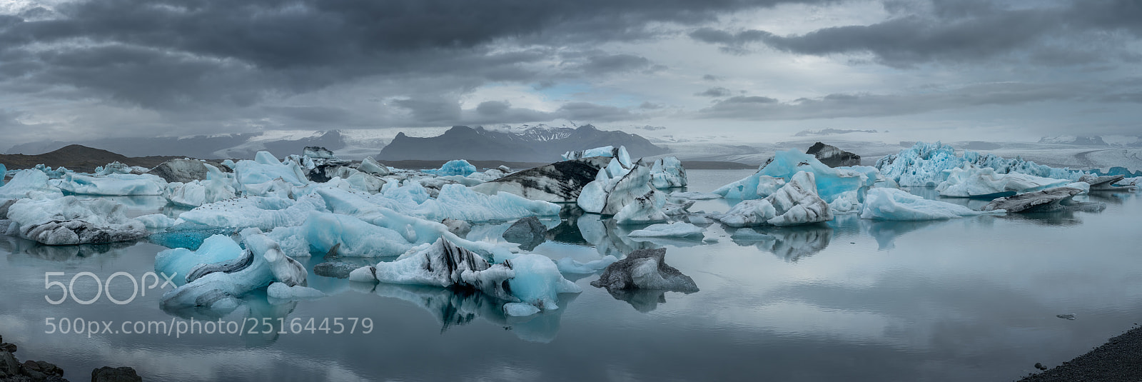 Sony a7R II sample photo. Iceland lagoon panorama photography