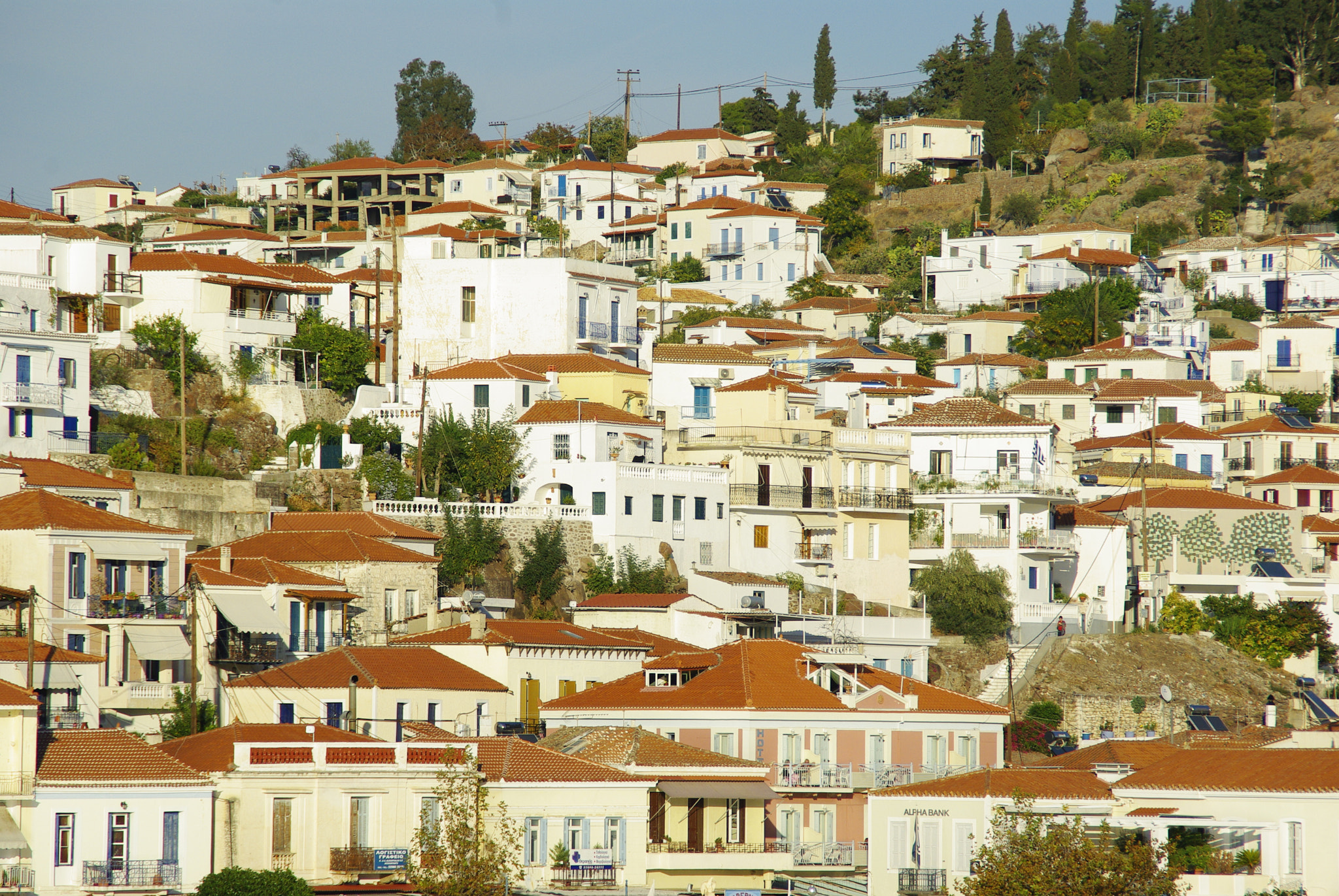 Pentax K200D sample photo. Houses of poros photography