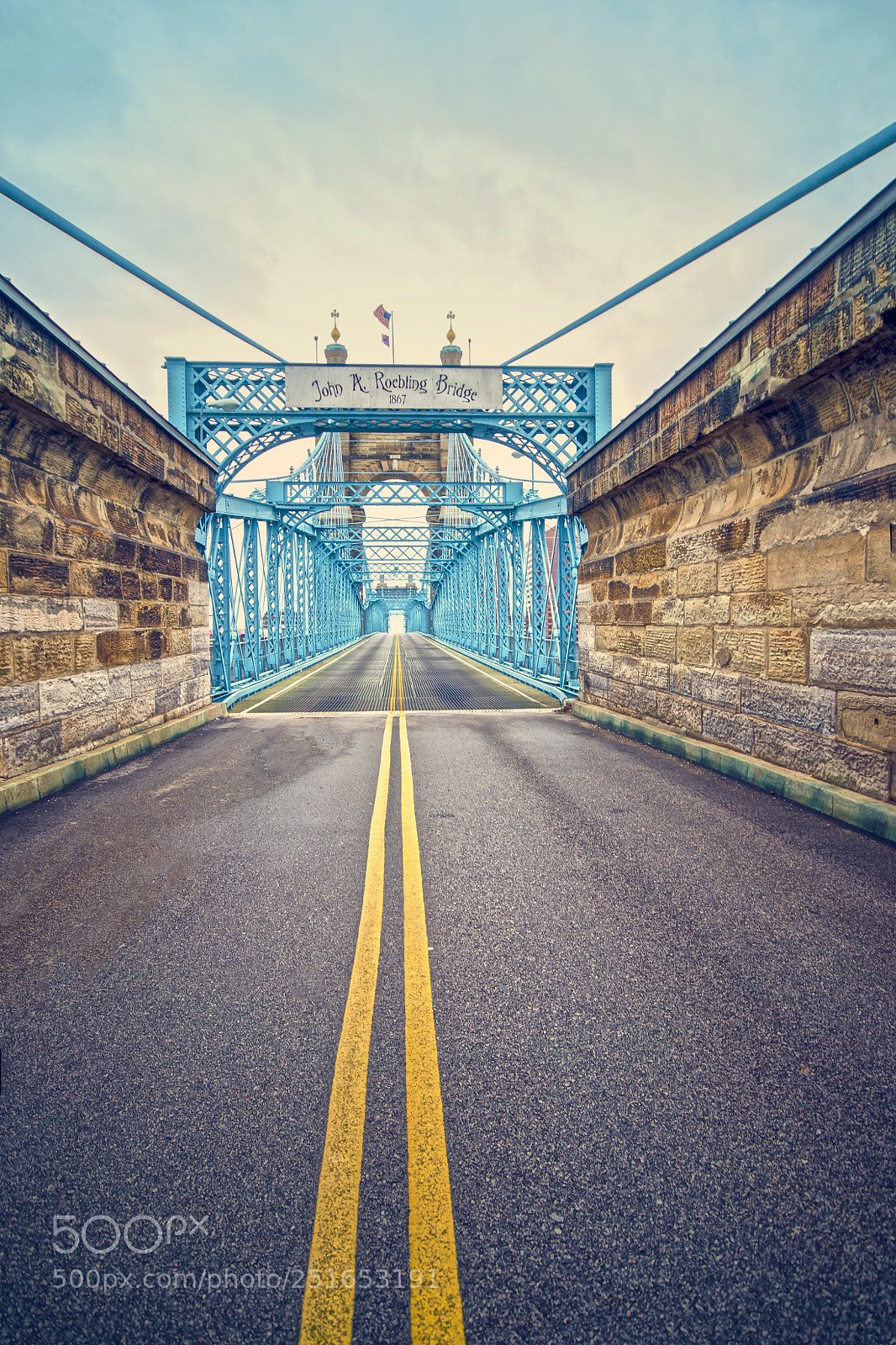 Nikon D7000 sample photo. Roebling suspension bridge photography